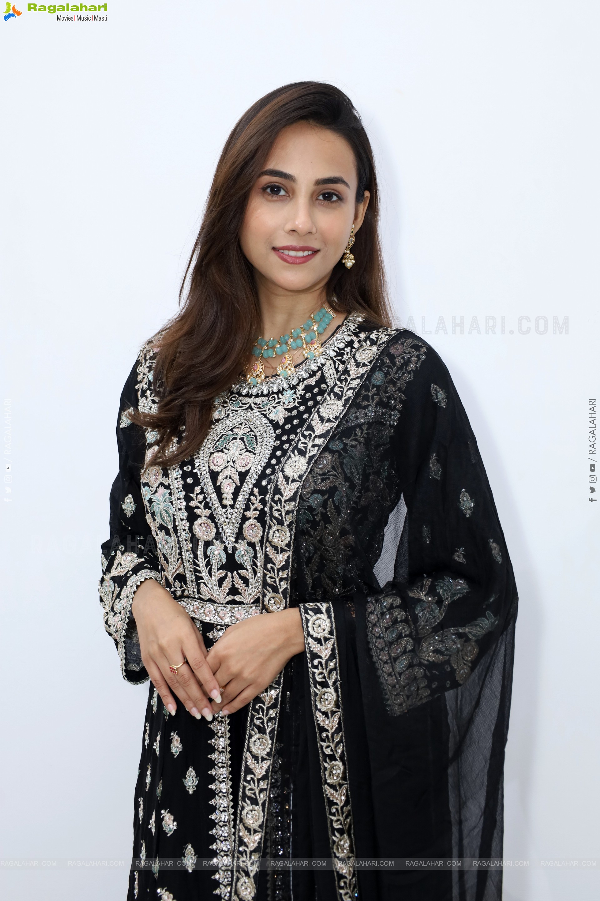 Nishat Shaik stills in Special Black Designer Dress, HD Gallery