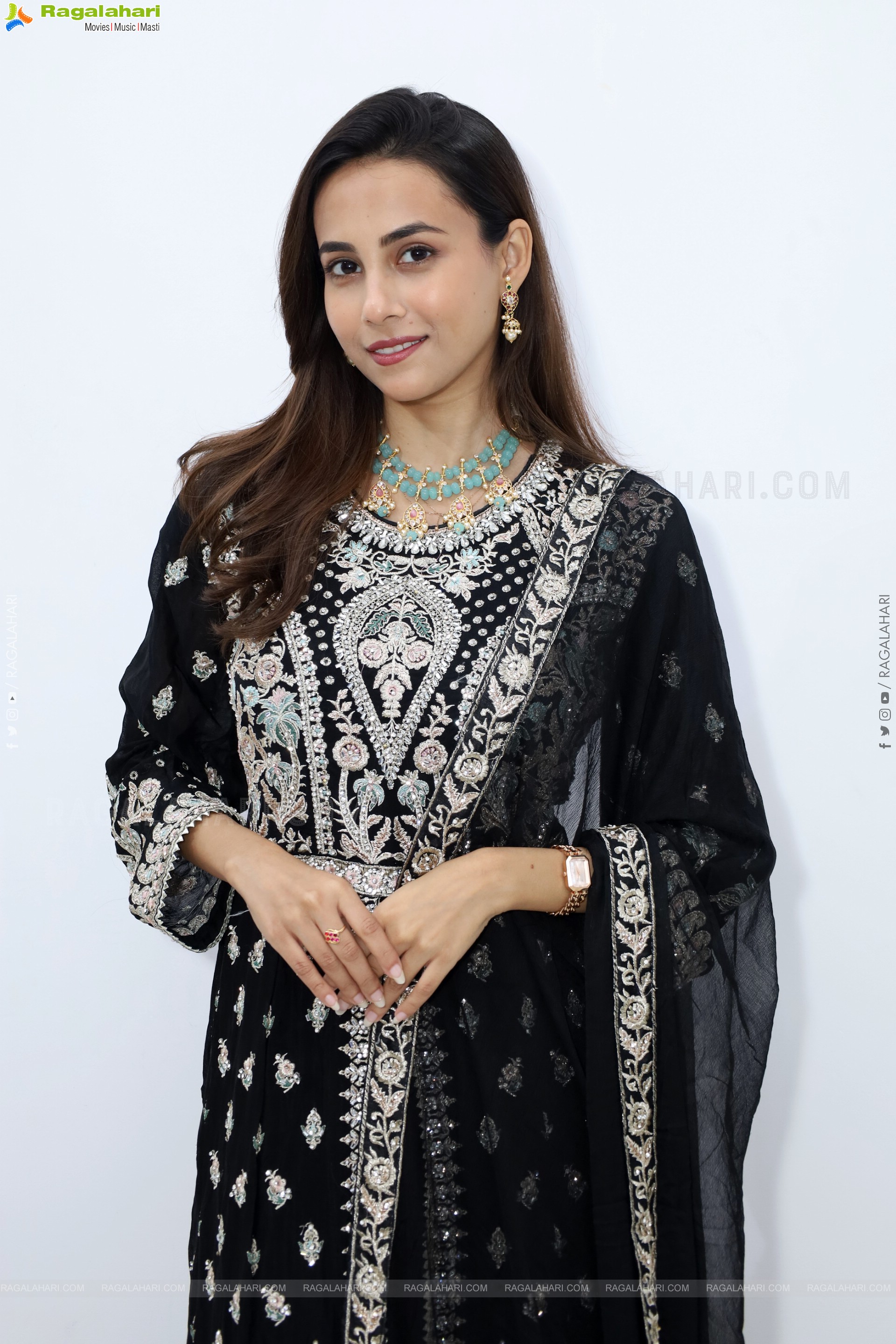 Nishat Shaik stills in Special Black Designer Dress, HD Gallery