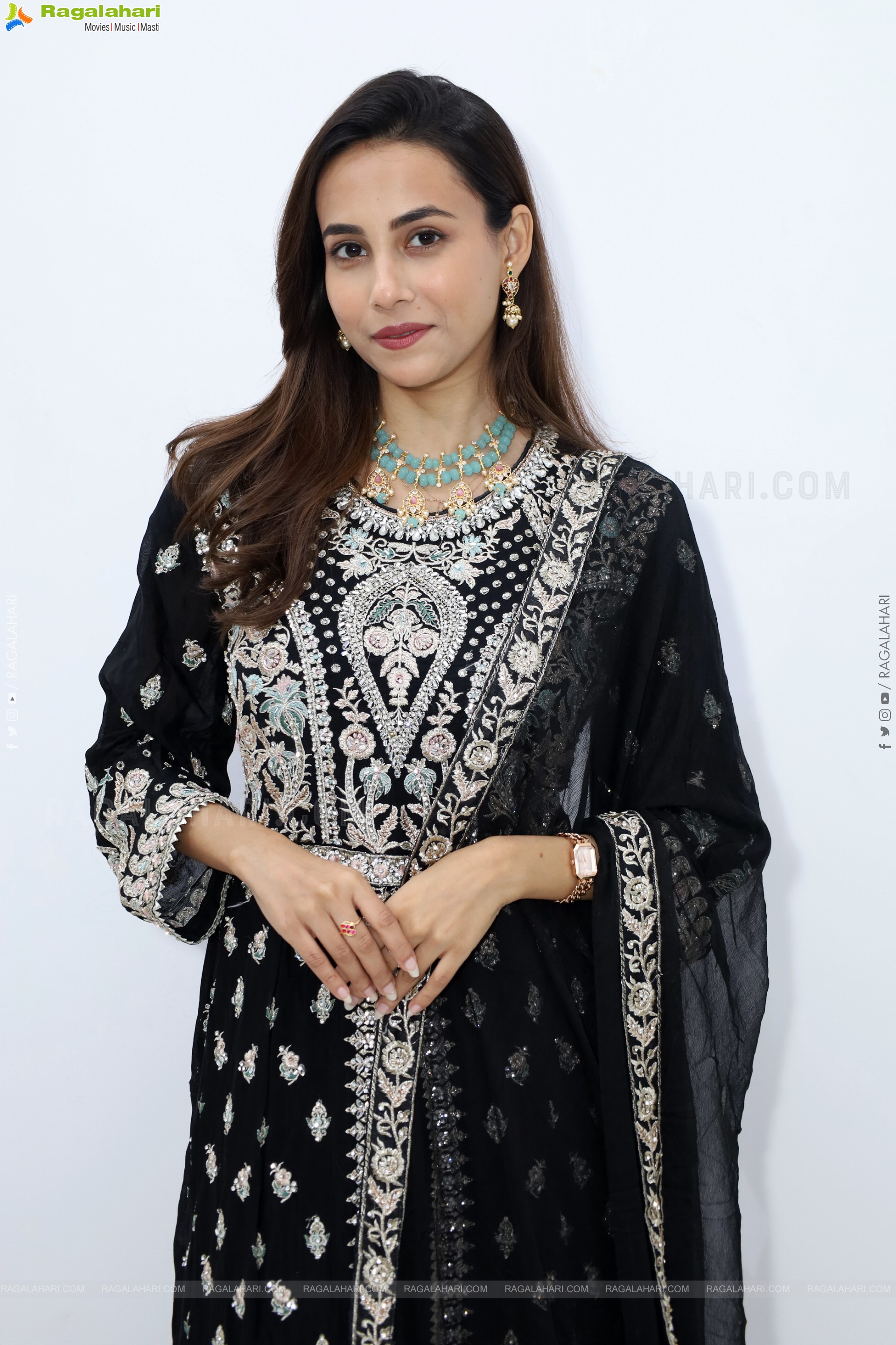 Nishat Shaik stills in Special Black Designer Dress, HD Gallery