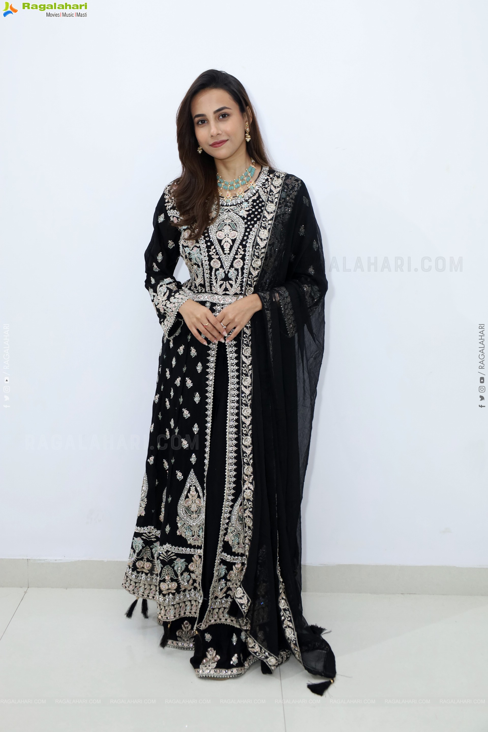 Nishat Shaik stills in Special Black Designer Dress, HD Gallery