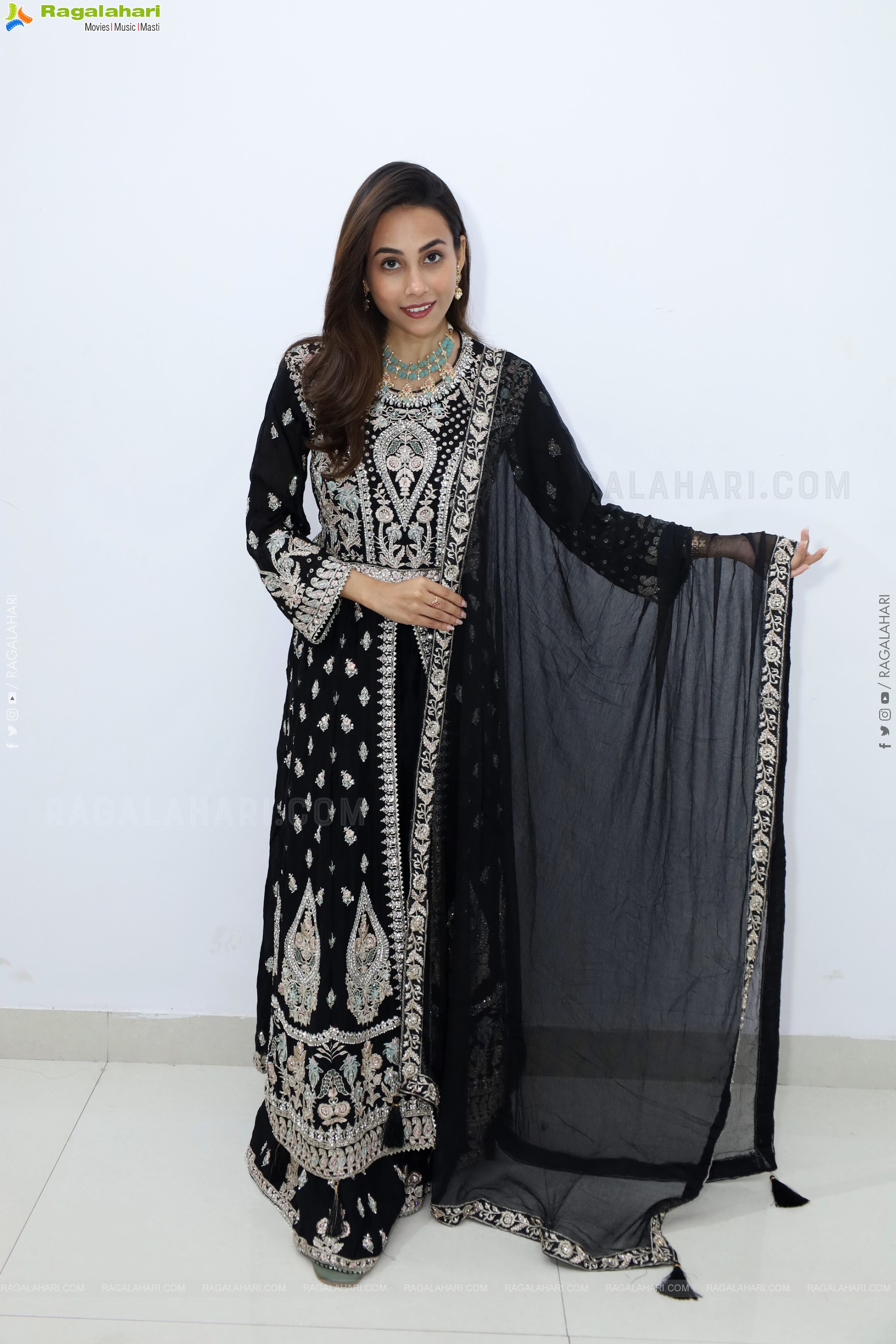 Nishat Shaik stills in Special Black Designer Dress, HD Gallery