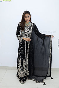 Nishat Shaik stills in Special Black Designer Dress