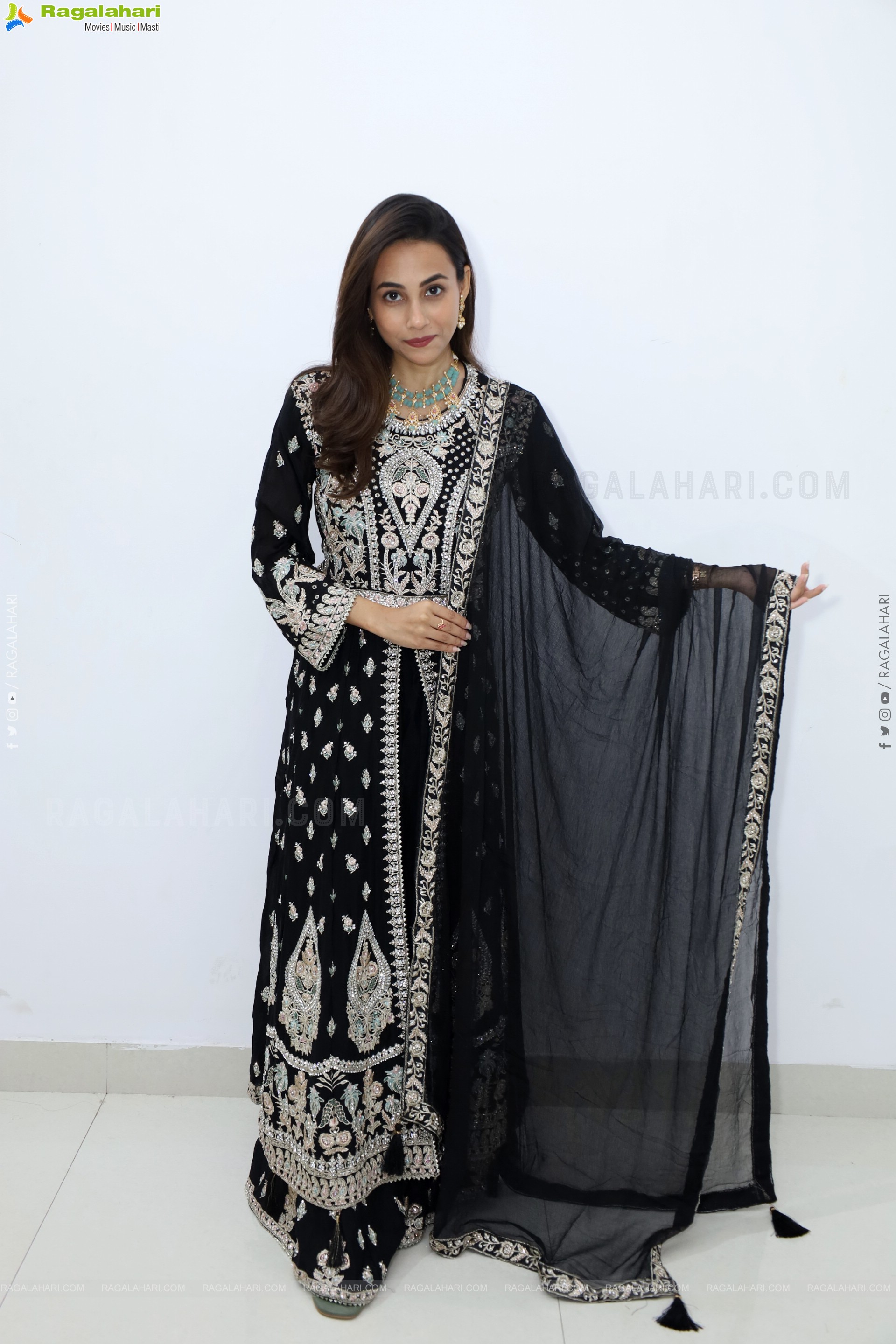 Nishat Shaik stills in Special Black Designer Dress, HD Gallery