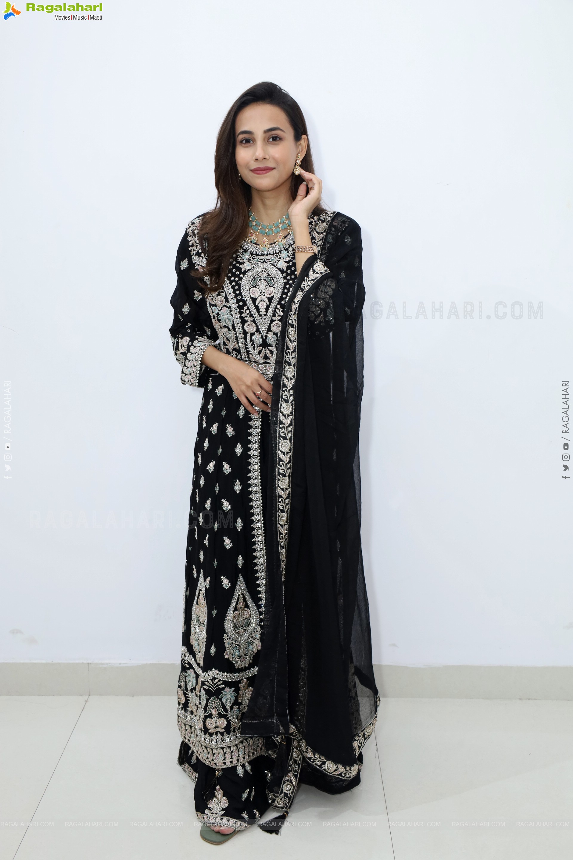 Nishat Shaik stills in Special Black Designer Dress, HD Gallery