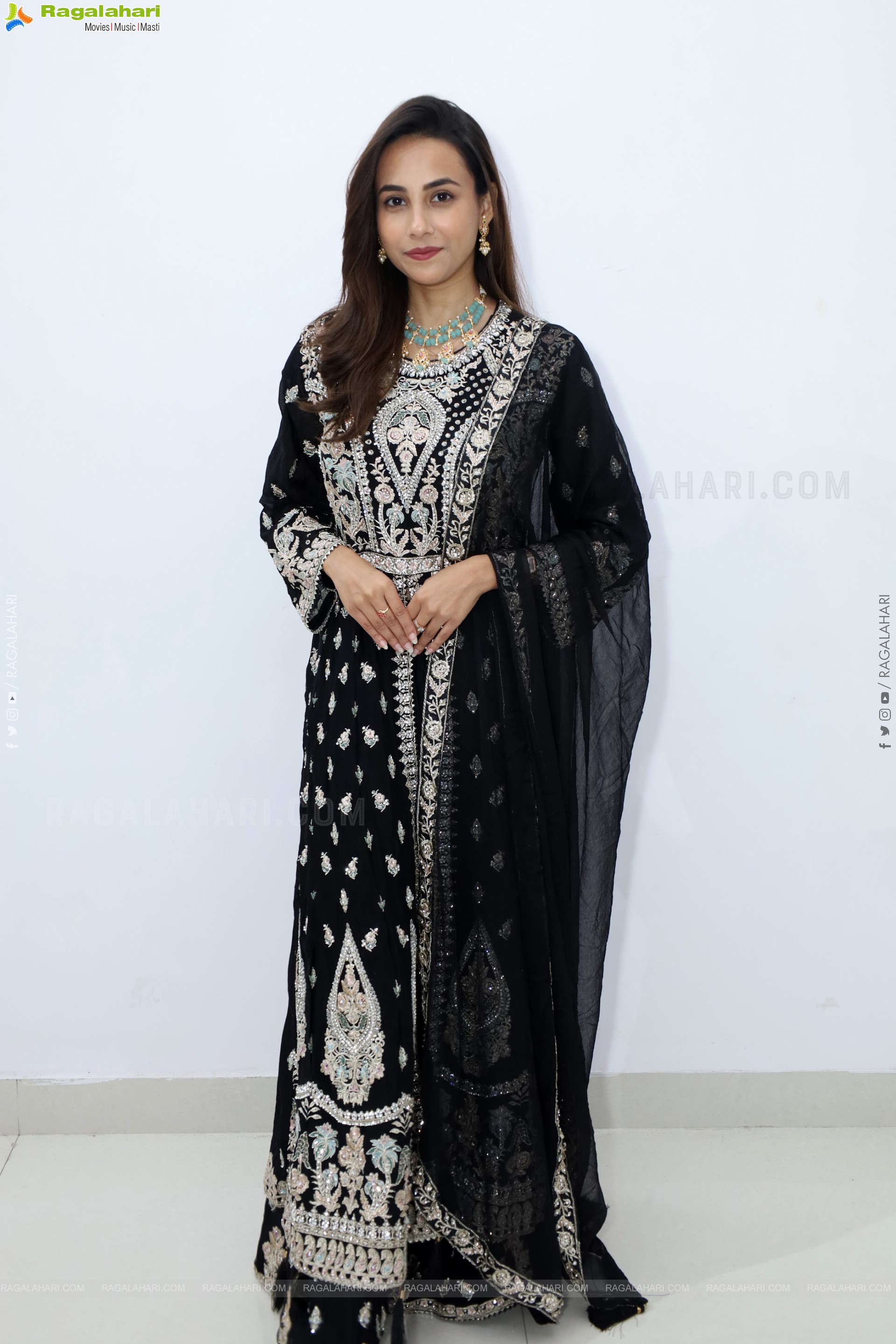 Nishat Shaik stills in Special Black Designer Dress, HD Gallery