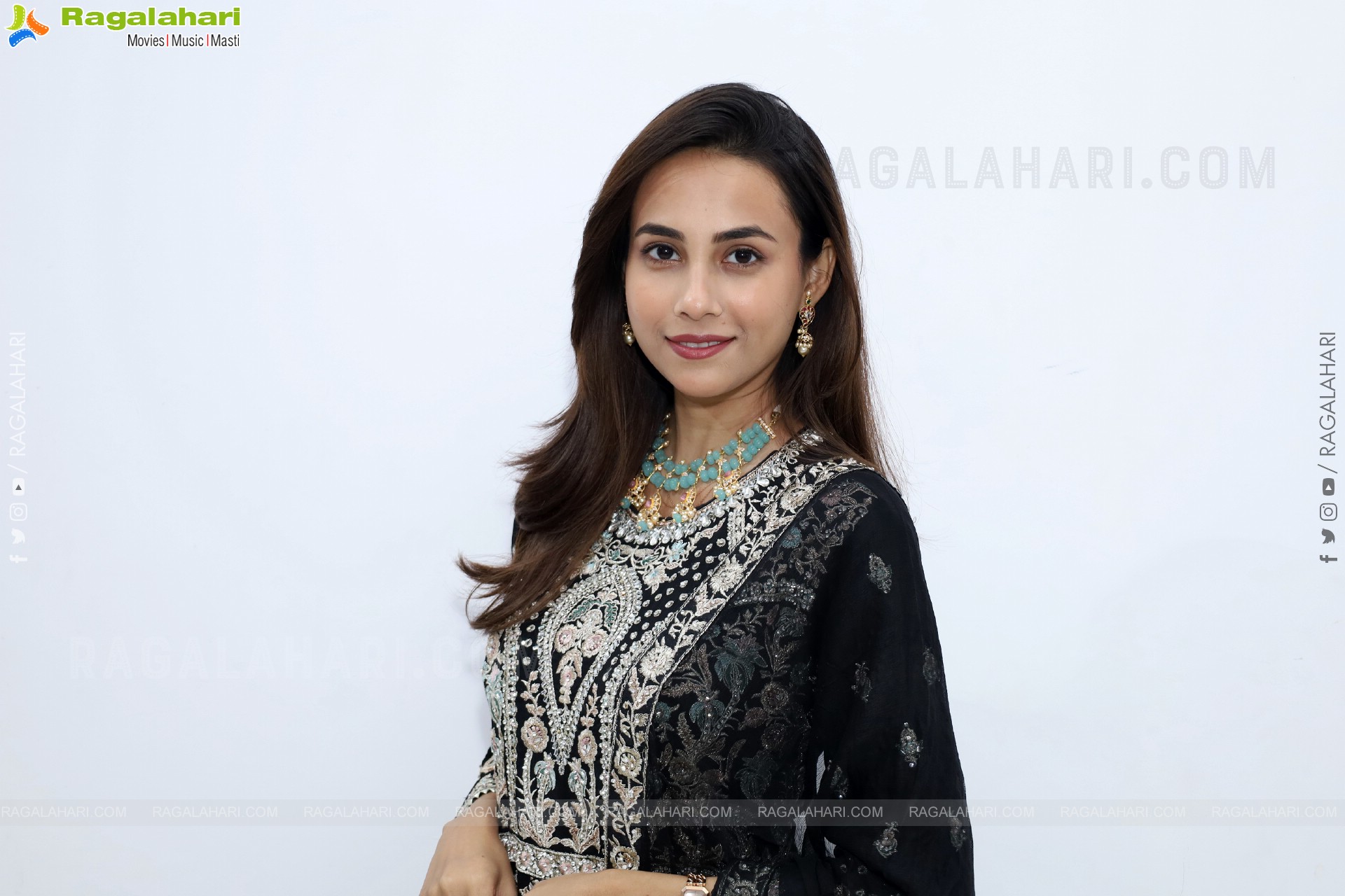 Nishat Shaik stills in Special Black Designer Dress, HD Gallery