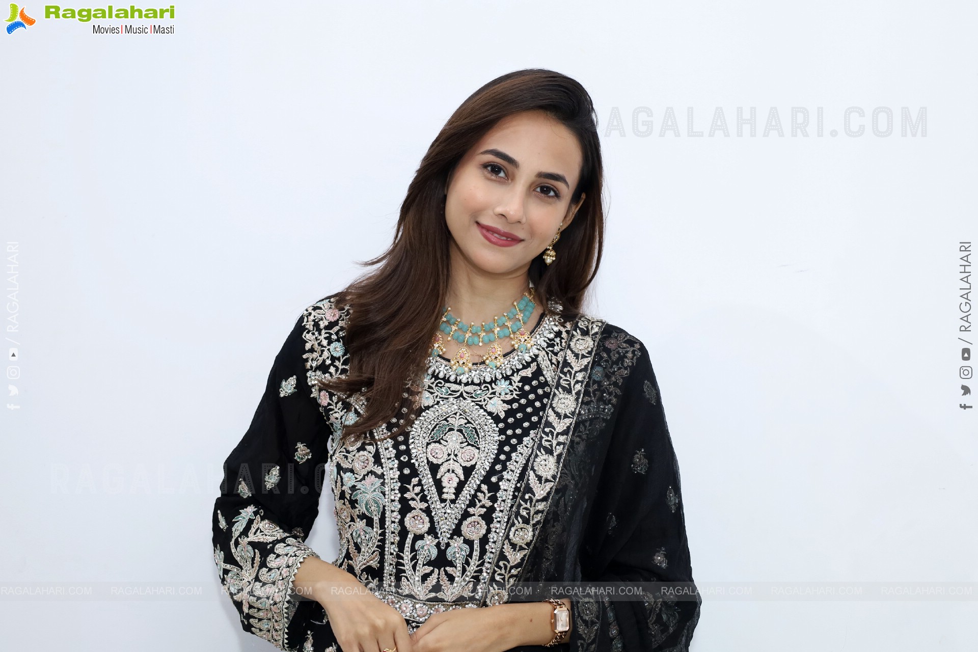 Nishat Shaik stills in Special Black Designer Dress, HD Gallery