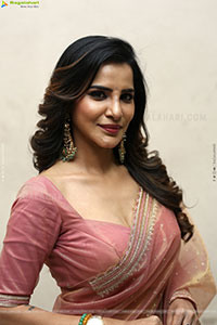 Ashu Reddy Beautiful stills in Saree, HD Gallery