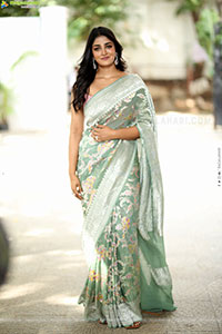 Dimple Hayathi Glam Stills in Saree, HD Gallery