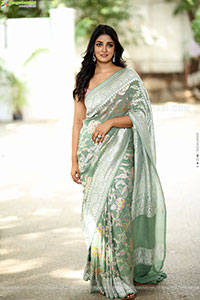 Dimple Hayathi Glam Stills in Saree, HD Gallery