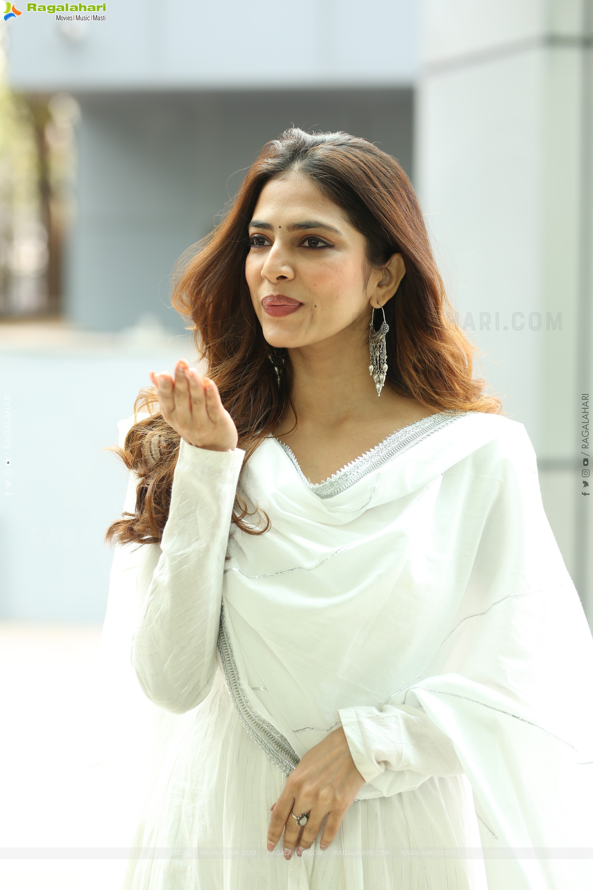 Malavika Mohanan at The Rajasaab Movie Success Meet, HD Gallery