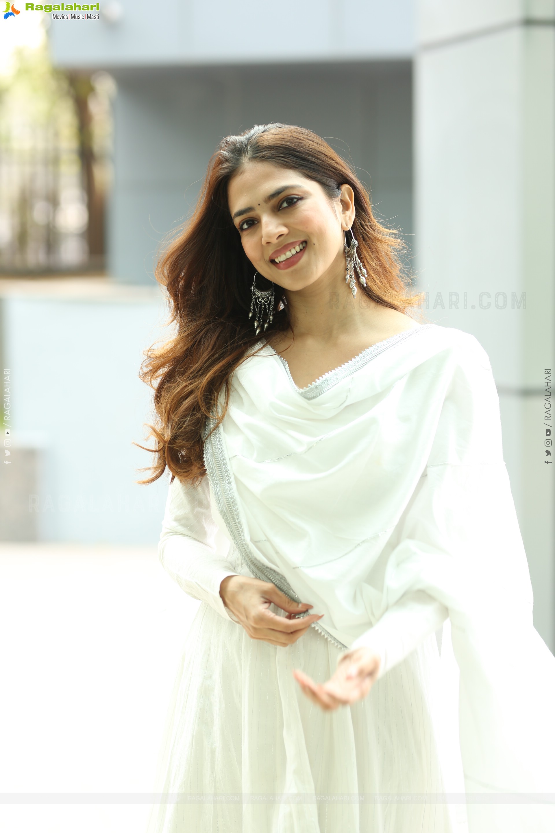 Malavika Mohanan at The Rajasaab Movie Success Meet, HD Gallery