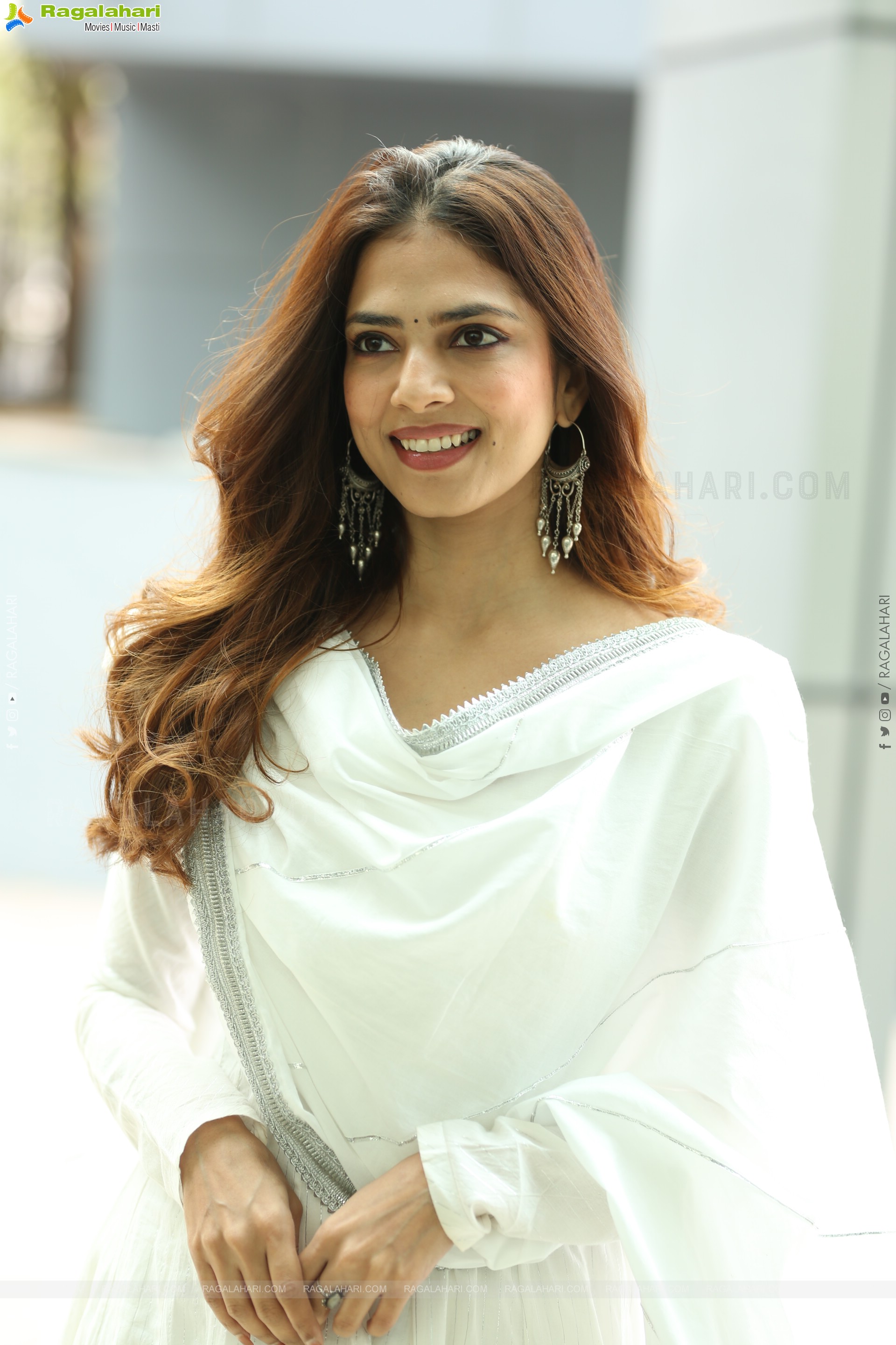 Malavika Mohanan at The Rajasaab Movie Success Meet, HD Gallery