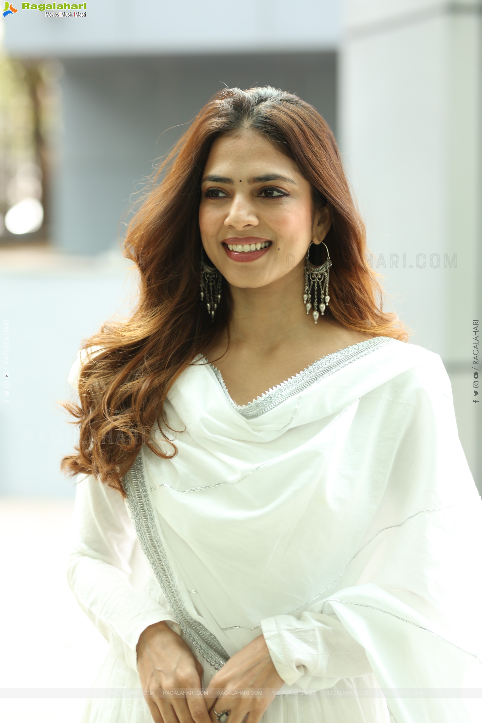 Malavika Mohanan at The Rajasaab Movie Success Meet, HD Gallery