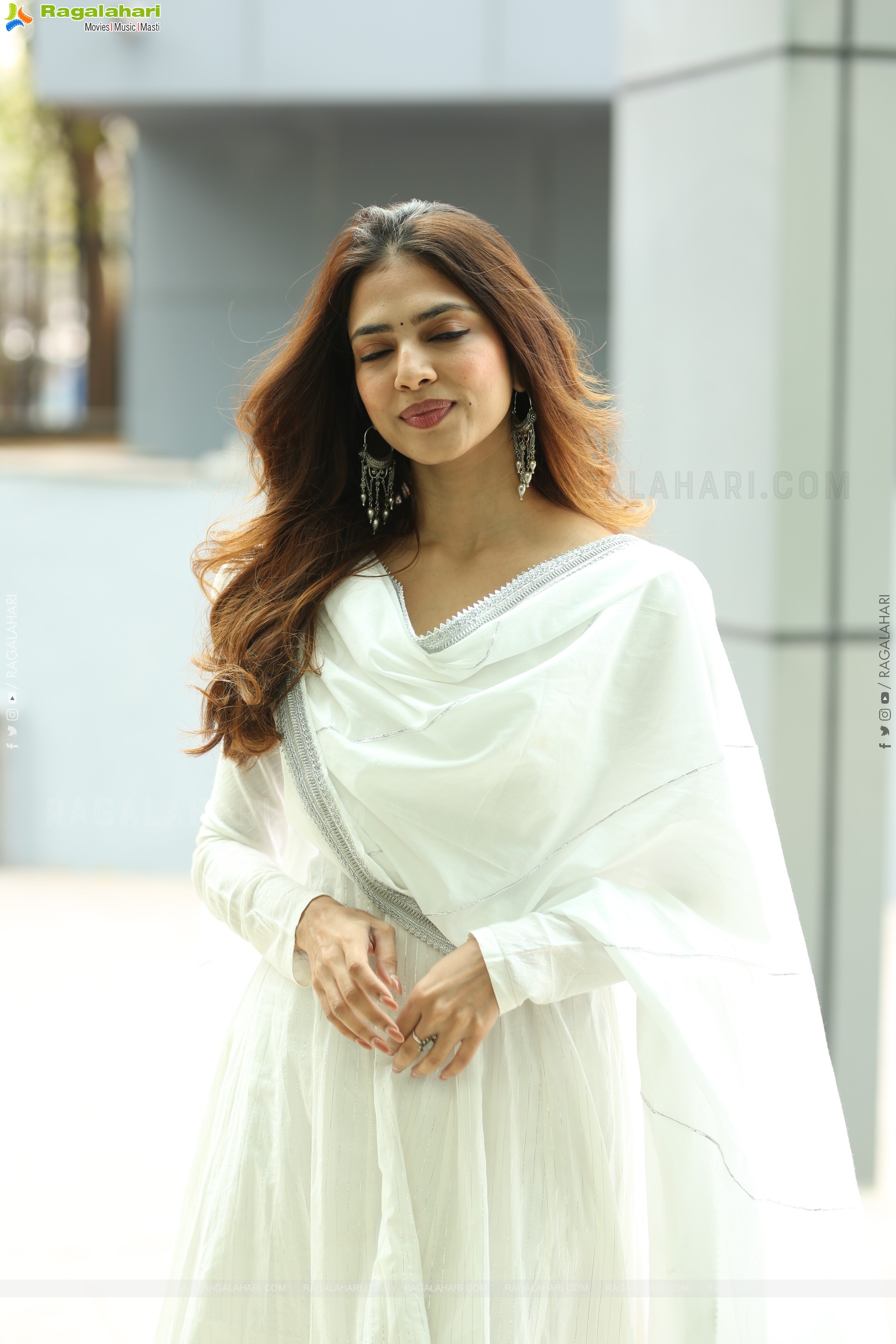 Malavika Mohanan at The Rajasaab Movie Success Meet, HD Gallery