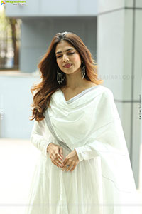 Malavika Mohanan at The Rajasaab Movie Success Meet