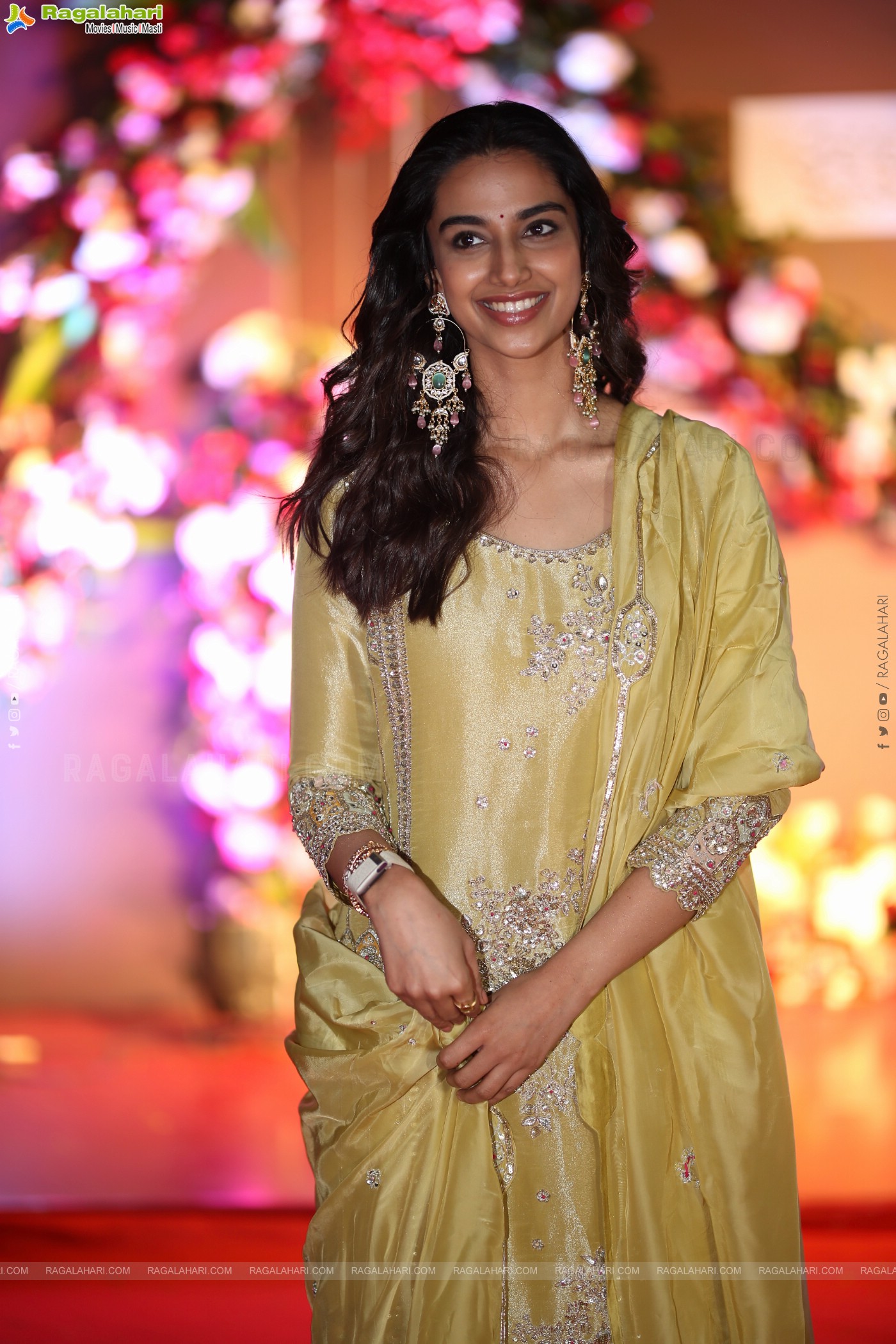 Meenakshi Chaudhary at Anaganaga Oka Raju Blockbuster Success Meet, HD Gallery