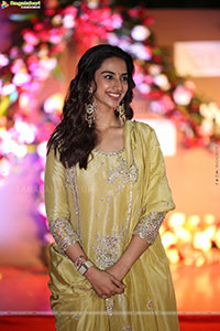 Meenakshi Chaudhary at Anaganaga Oka Raju Blockbuster Succes