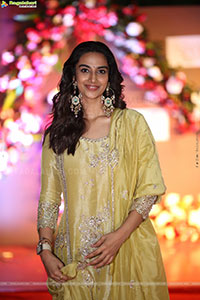 Meenakshi Chaudhary at Anaganaga Oka Raju Blockbuster Succes