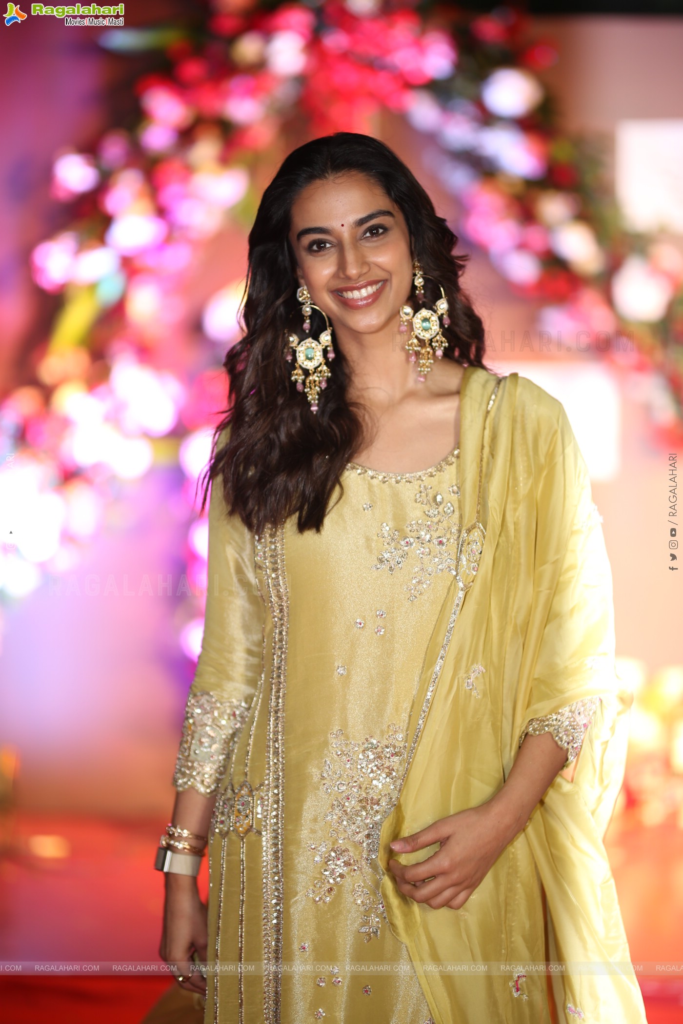 Meenakshi Chaudhary at Anaganaga Oka Raju Blockbuster Success Meet, HD Gallery