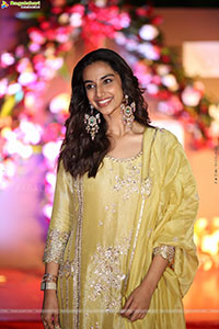 Meenakshi Chaudhary at Anaganaga Oka Raju Blockbuster Succes