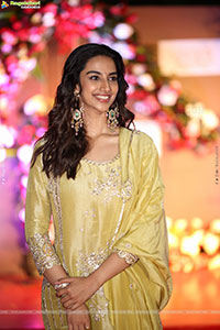 Meenakshi Chaudhary at Anaganaga Oka Raju Blockbuster Succes