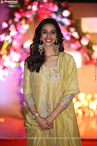 Meenakshi Chaudhary at Anaganaga Oka Raju Blockbuster Succes