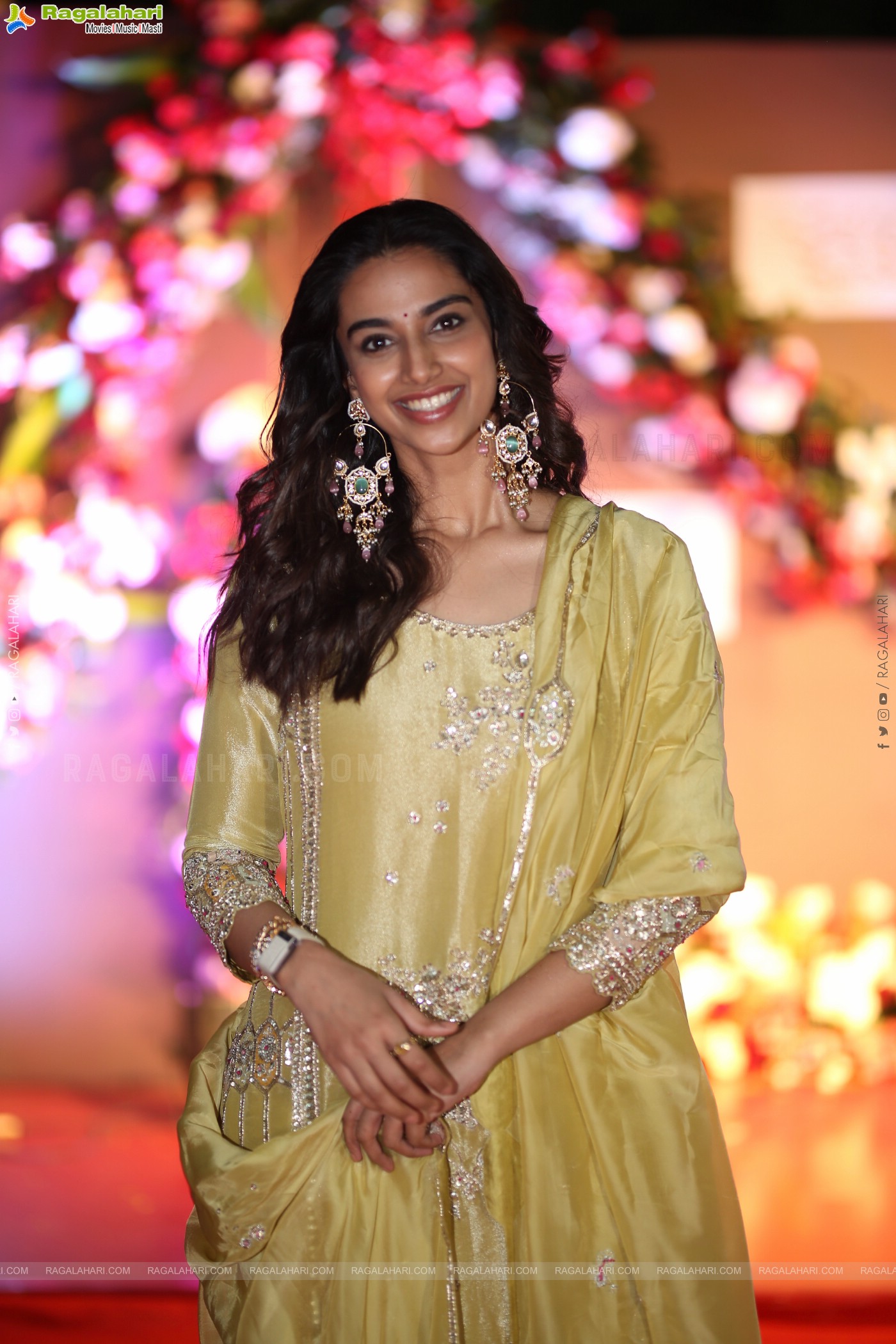 Meenakshi Chaudhary at Anaganaga Oka Raju Blockbuster Success Meet, HD Gallery