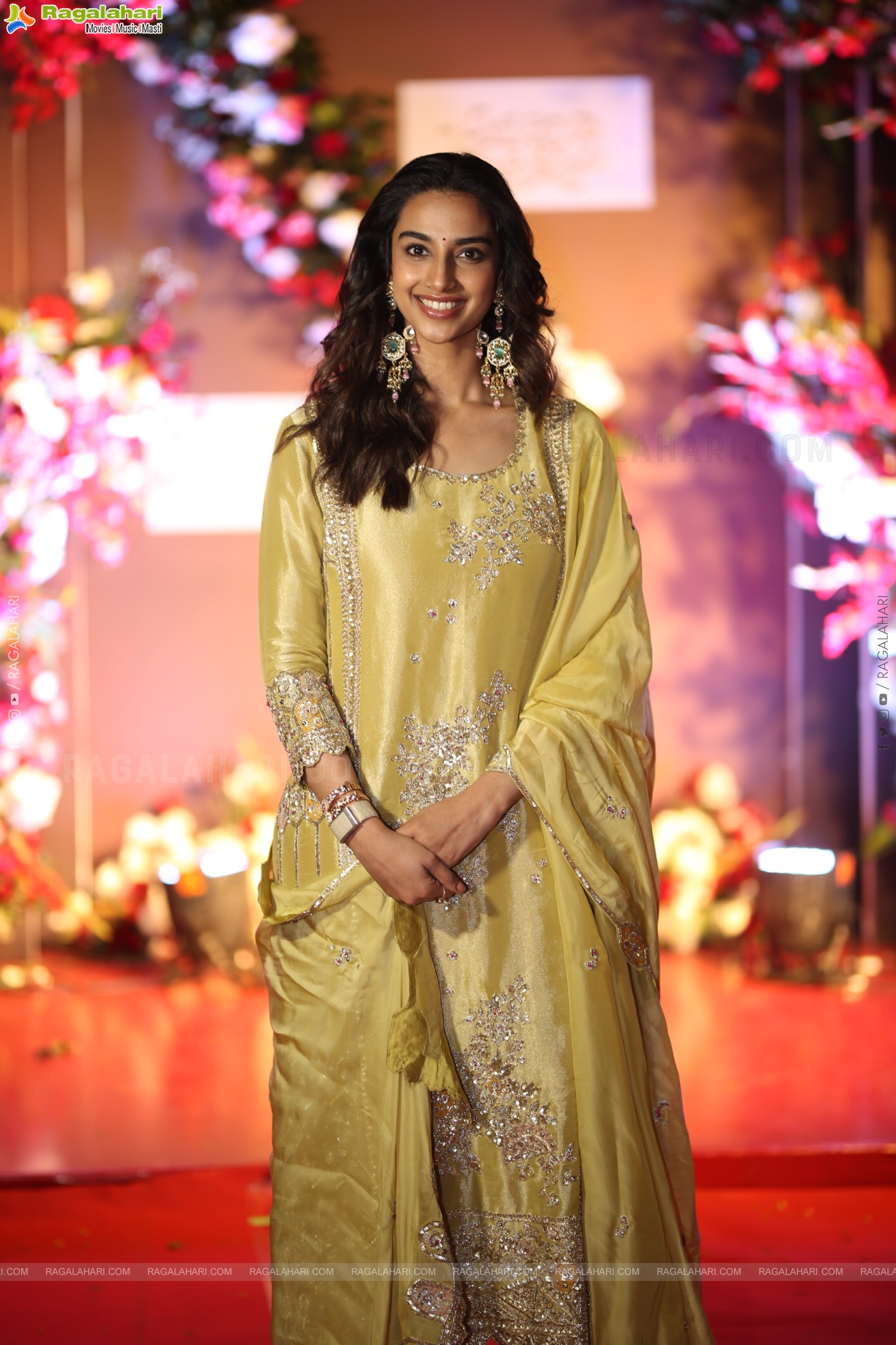 Meenakshi Chaudhary at Anaganaga Oka Raju Blockbuster Success Meet, HD Gallery