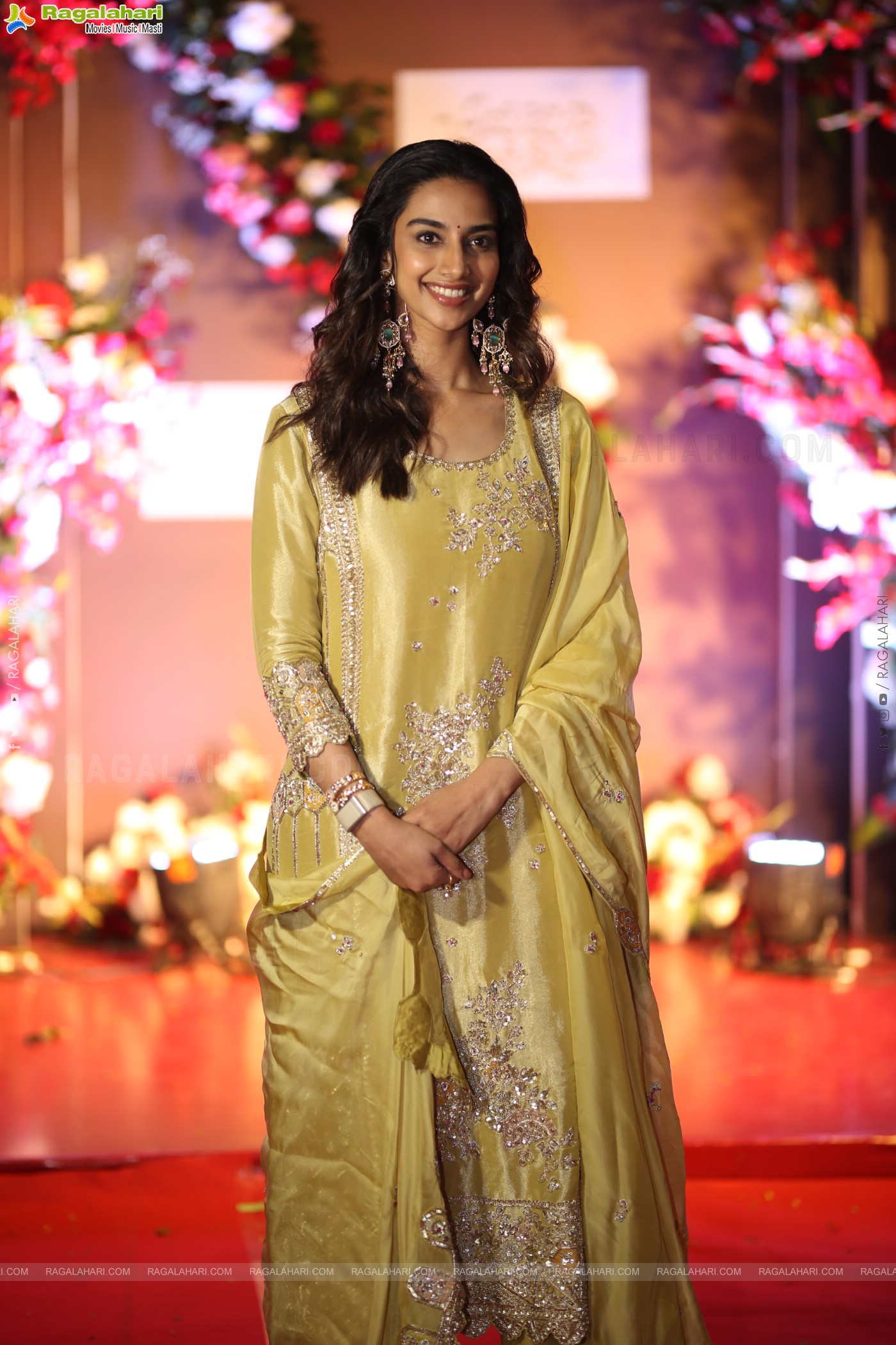 Meenakshi Chaudhary at Anaganaga Oka Raju Blockbuster Success Meet, HD Gallery