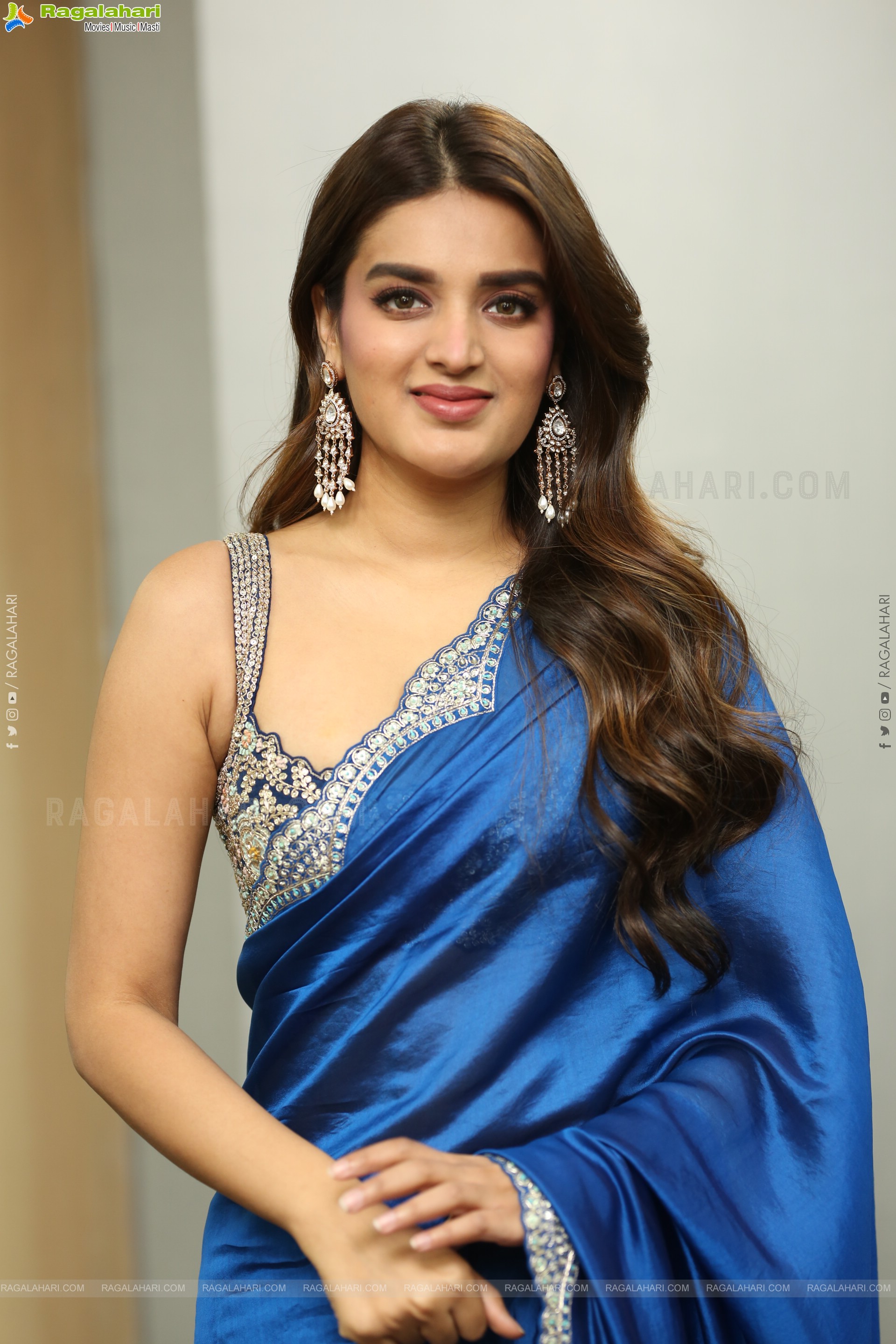 Nidhhi Agerwal at The Rajasaab Movie Success Meet, HD Gallery