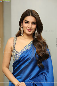 Nidhhi Agerwal at The Rajasaab Movie Success Meet