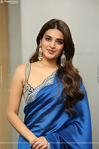 Nidhhi Agerwal at The Rajasaab Movie Success Meet