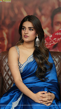 Nidhhi Agerwal at The Rajasaab Movie Success Meet