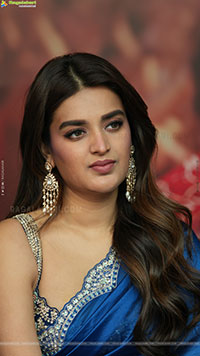 Nidhhi Agerwal at The Rajasaab Movie Success Meet