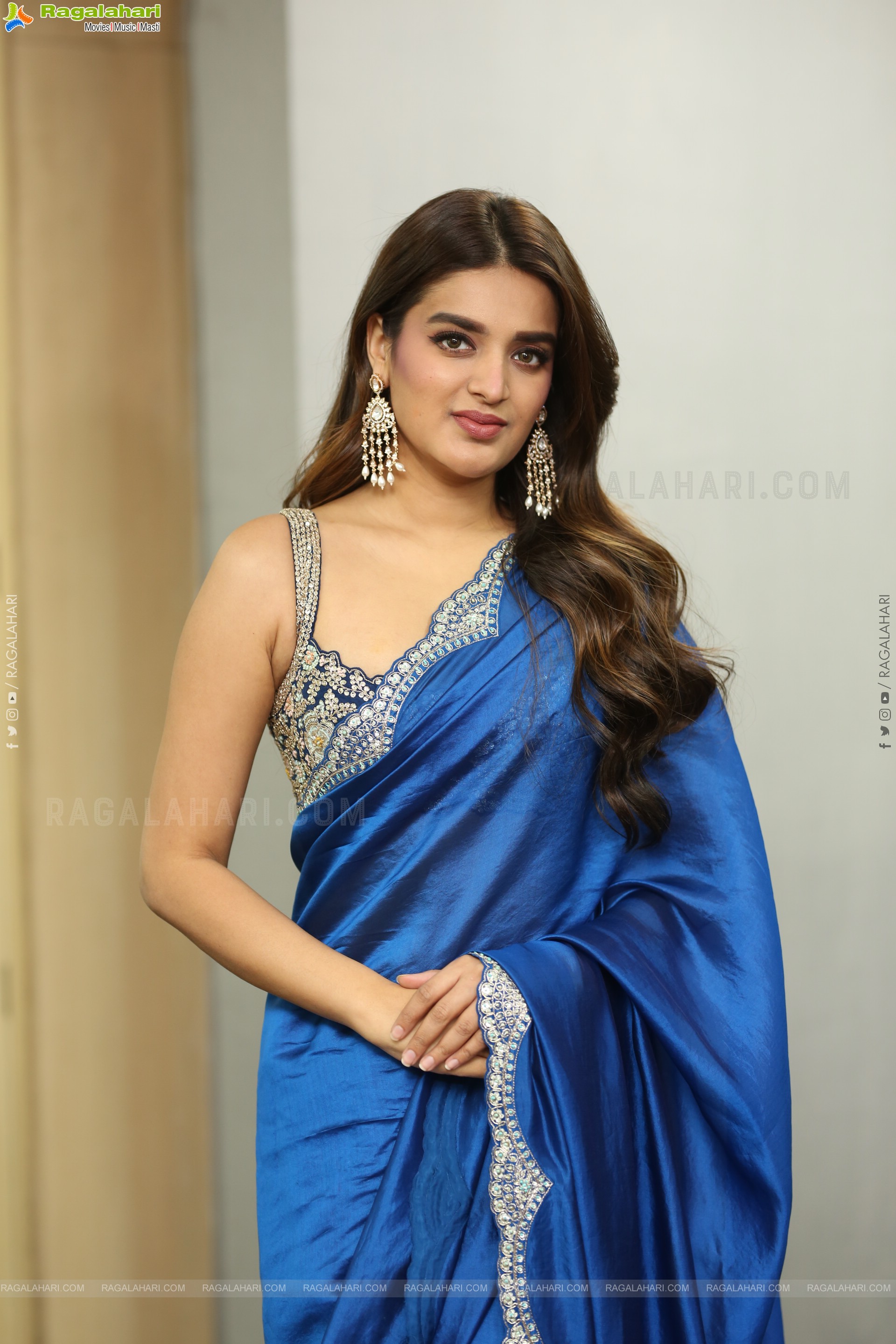 Nidhhi Agerwal at The Rajasaab Movie Success Meet, HD Gallery
