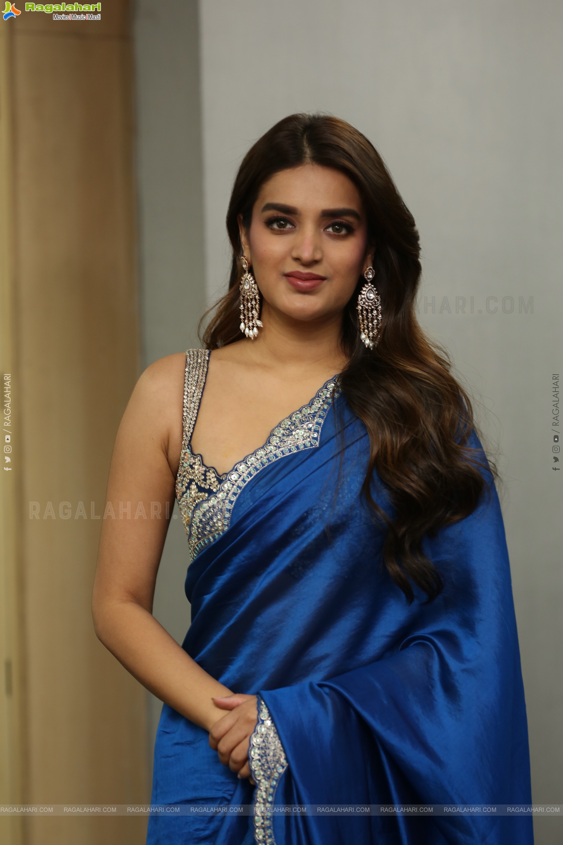 Nidhhi Agerwal at The Rajasaab Movie Success Meet, HD Gallery