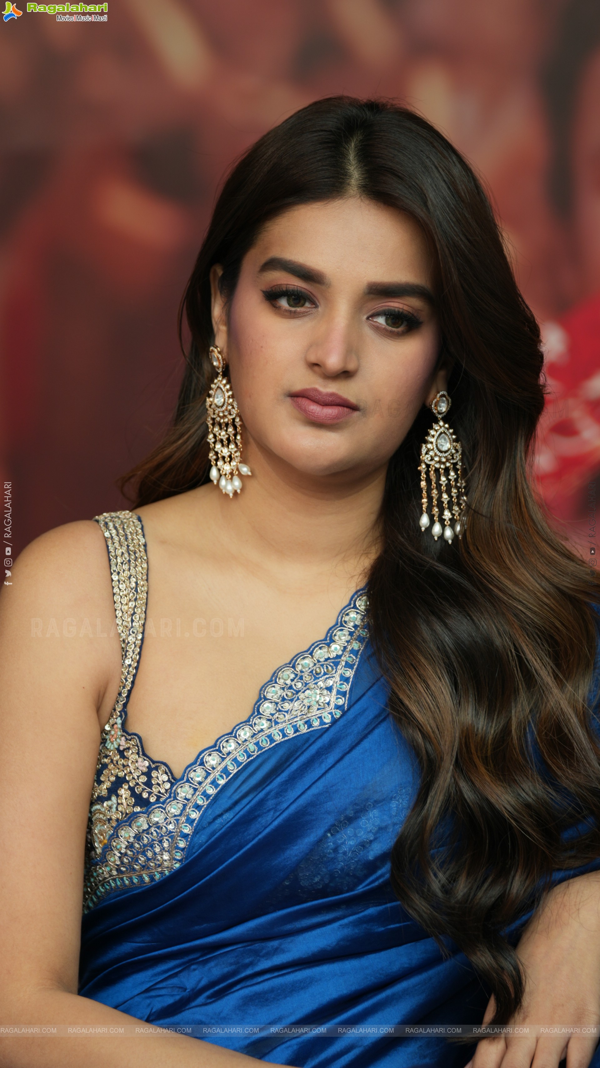 Nidhhi Agerwal at The Rajasaab Movie Success Meet, HD Gallery