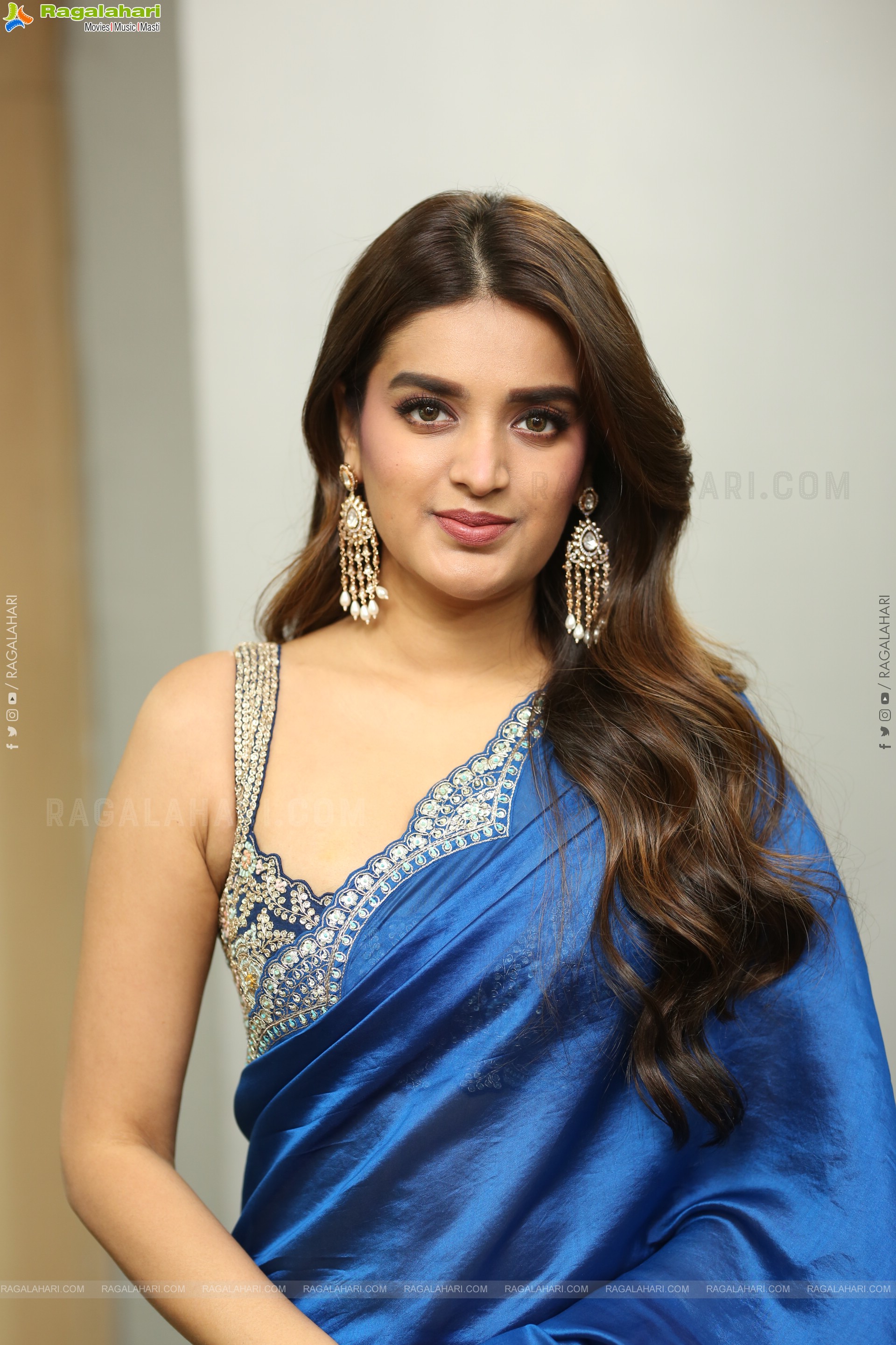 Nidhhi Agerwal at The Rajasaab Movie Success Meet, HD Gallery