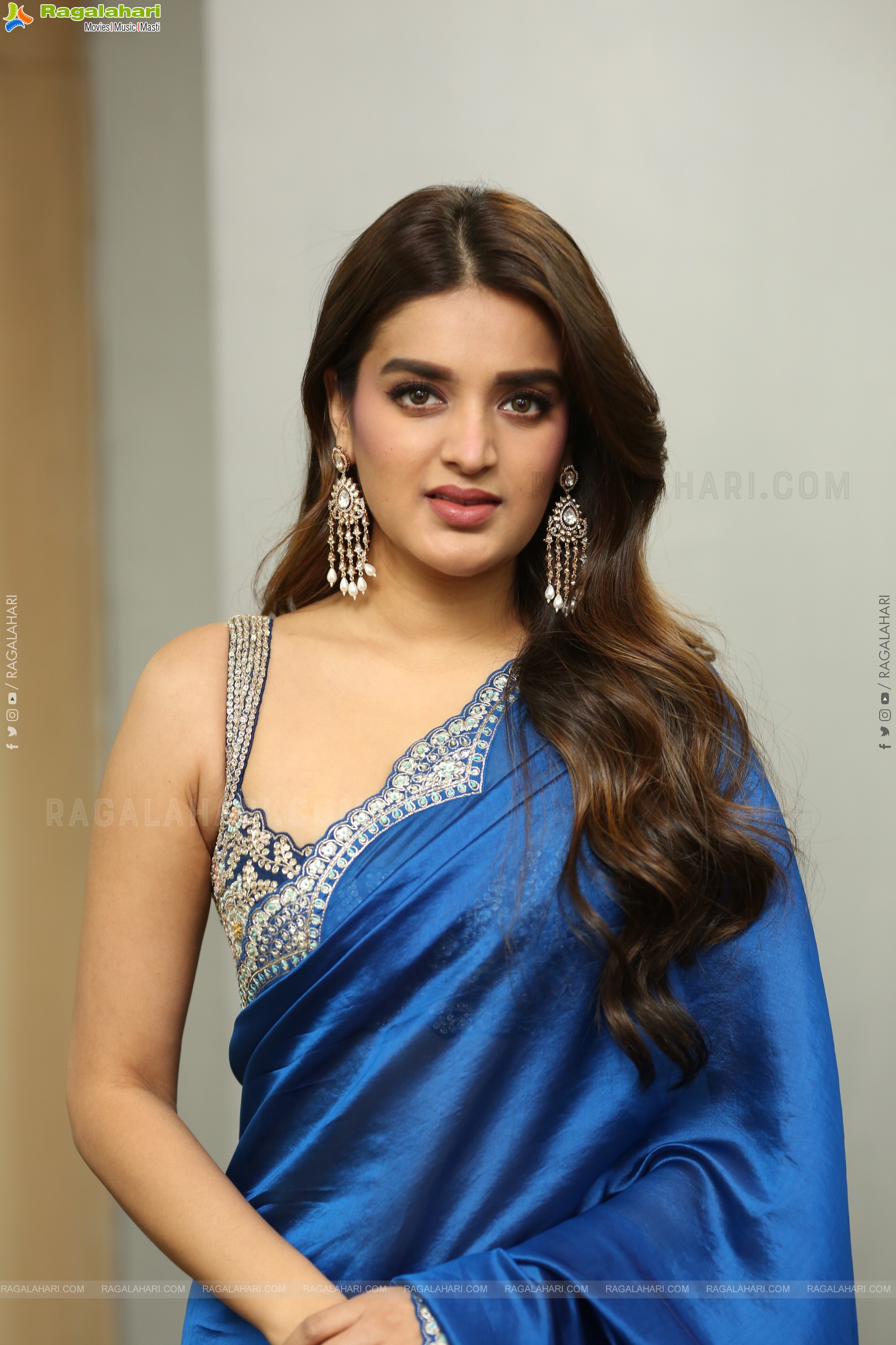 Nidhhi Agerwal at The Rajasaab Movie Success Meet, HD Gallery