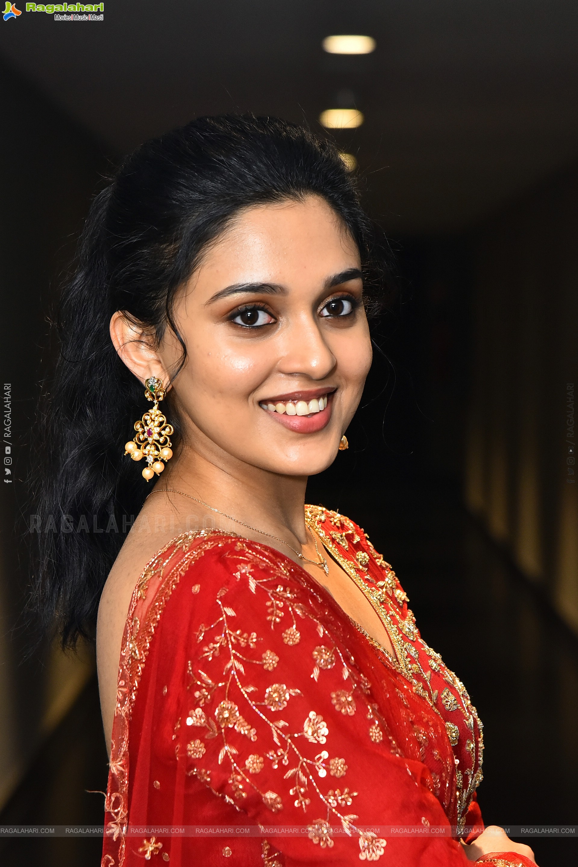 Nidhi Pradeep at Godari Gattupaina Movie Teaser Launch, HD Gallery