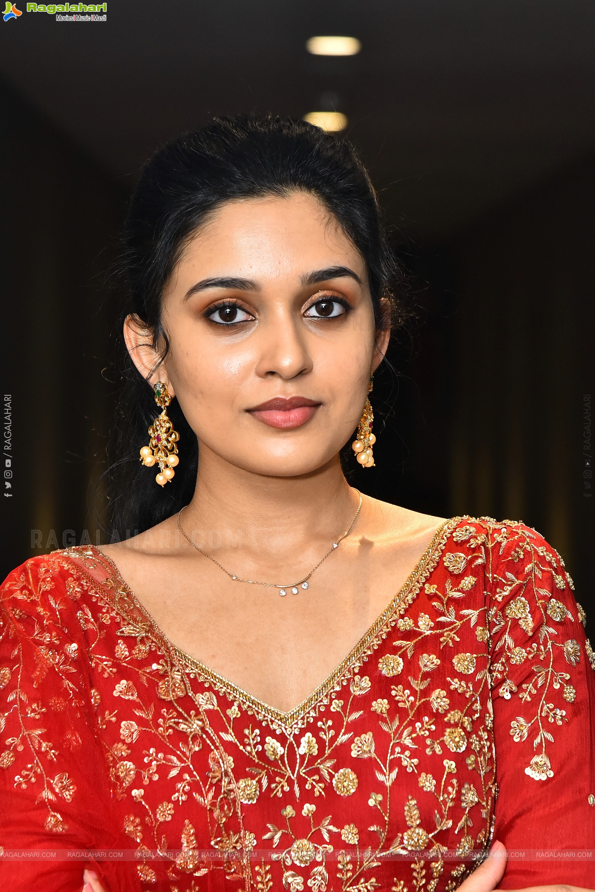 Nidhi Pradeep at Godari Gattupaina Movie Teaser Launch, HD Gallery