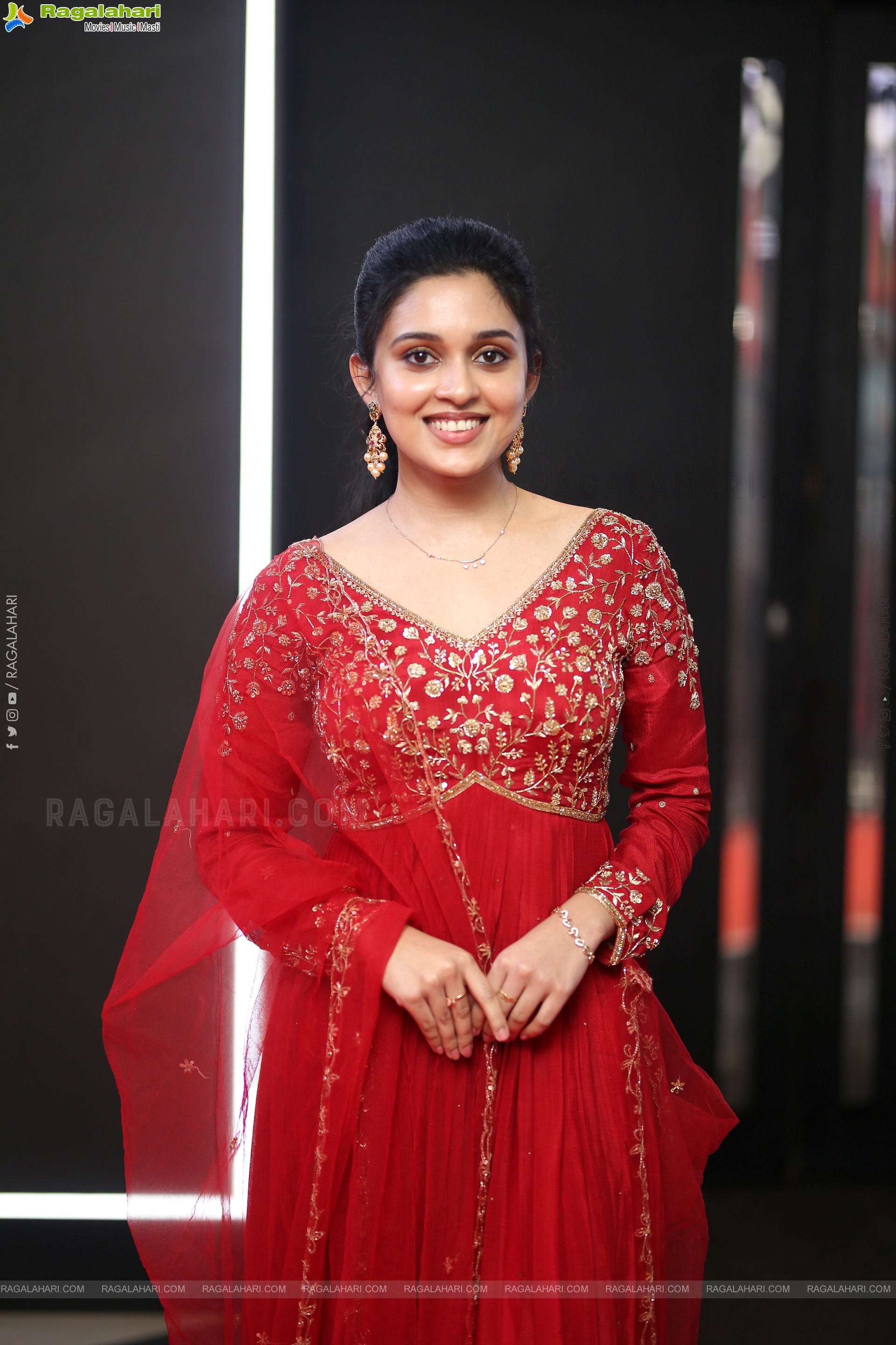 Nidhi Pradeep at Godari Gattupaina Movie Teaser Launch, HD Gallery