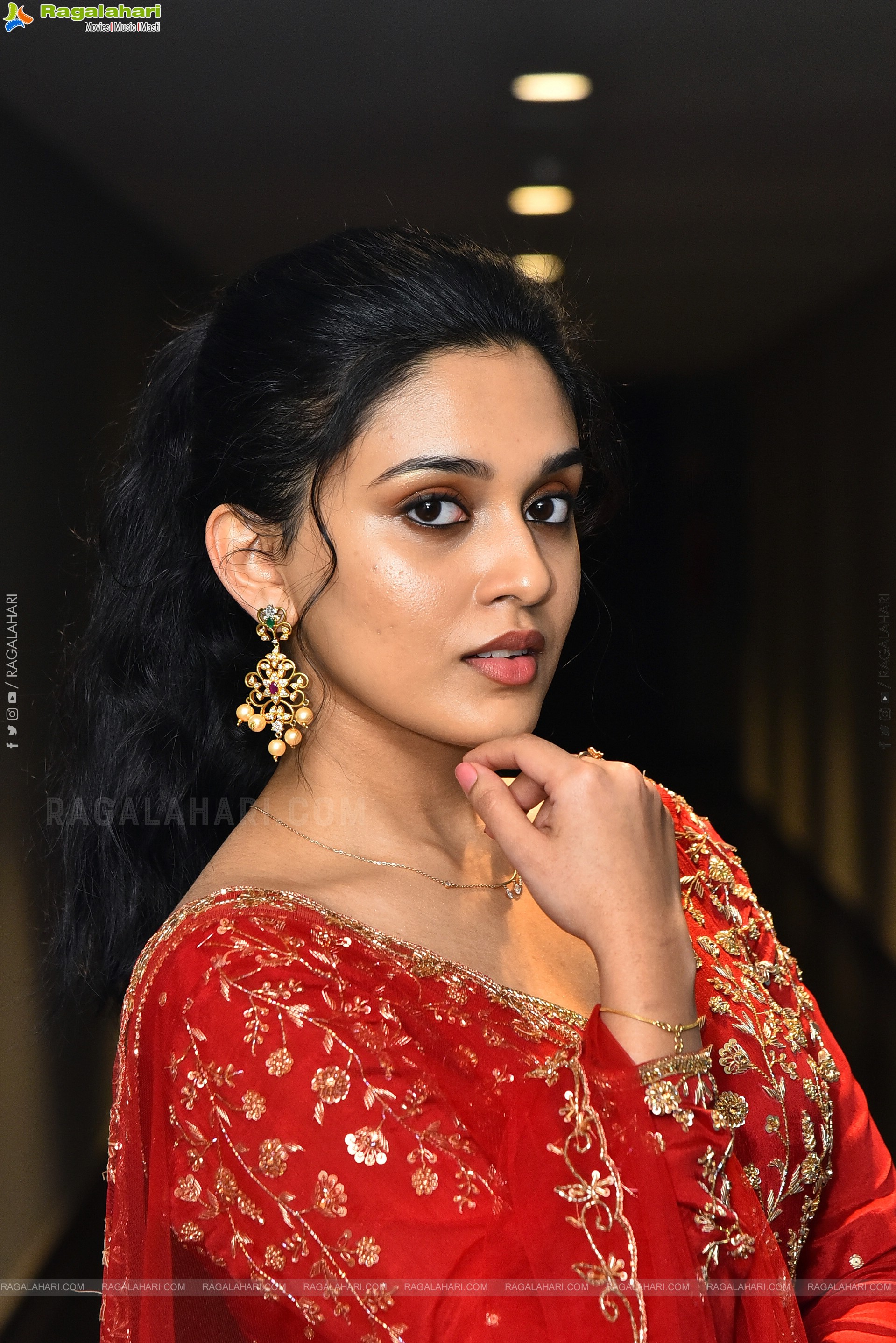 Nidhi Pradeep at Godari Gattupaina Movie Teaser Launch, HD Gallery