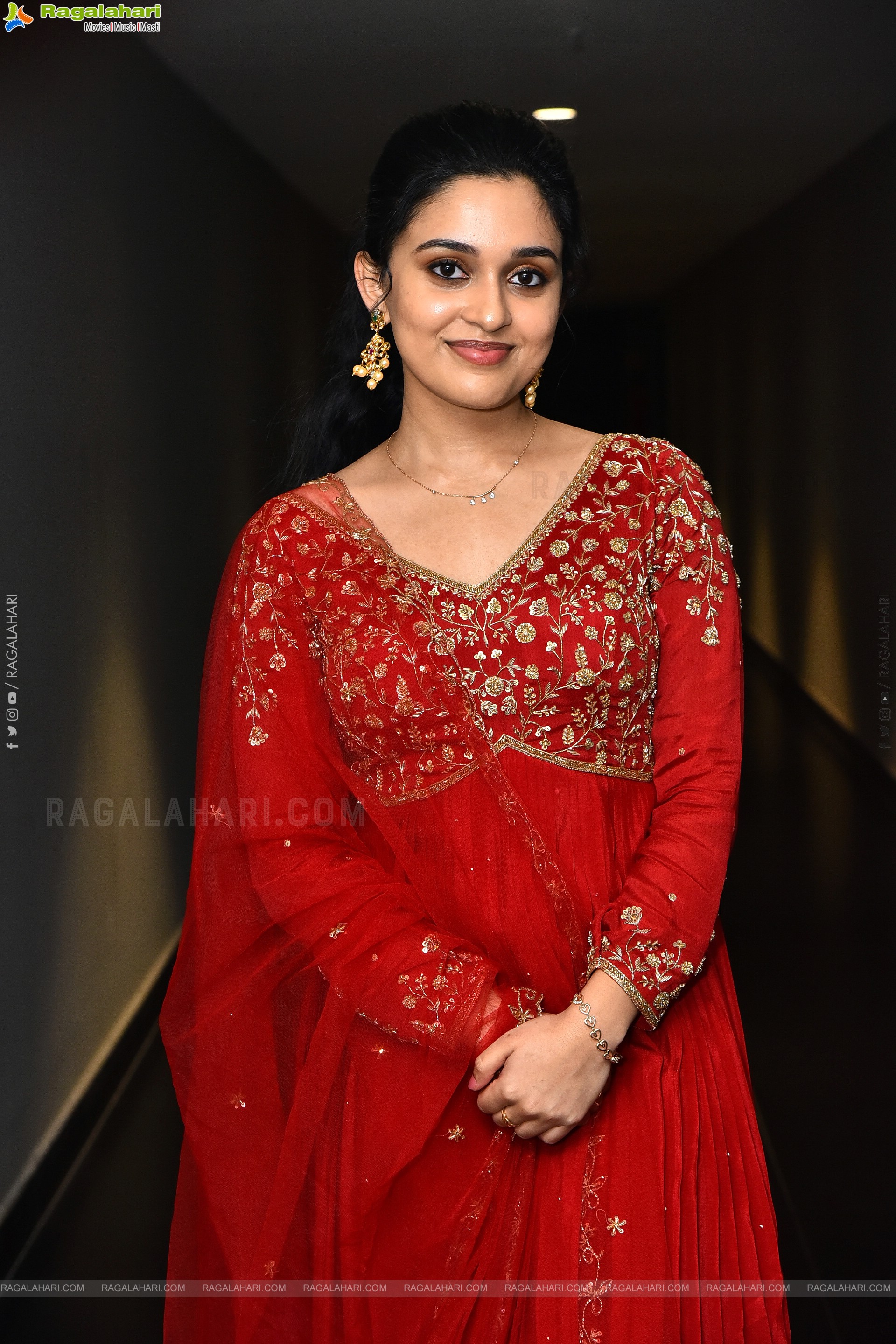 Nidhi Pradeep at Godari Gattupaina Movie Teaser Launch, HD Gallery