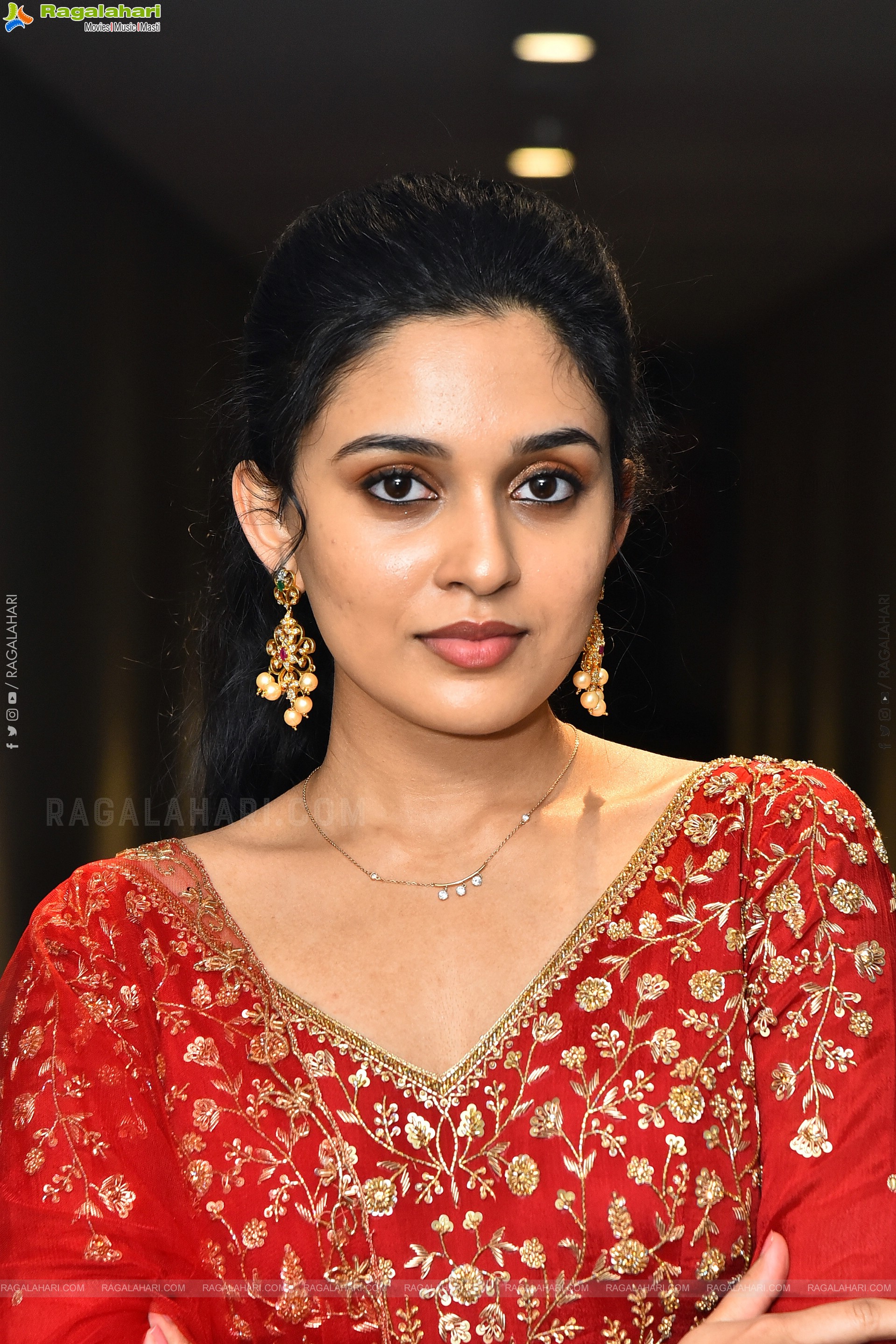 Nidhi Pradeep at Godari Gattupaina Movie Teaser Launch, HD Gallery