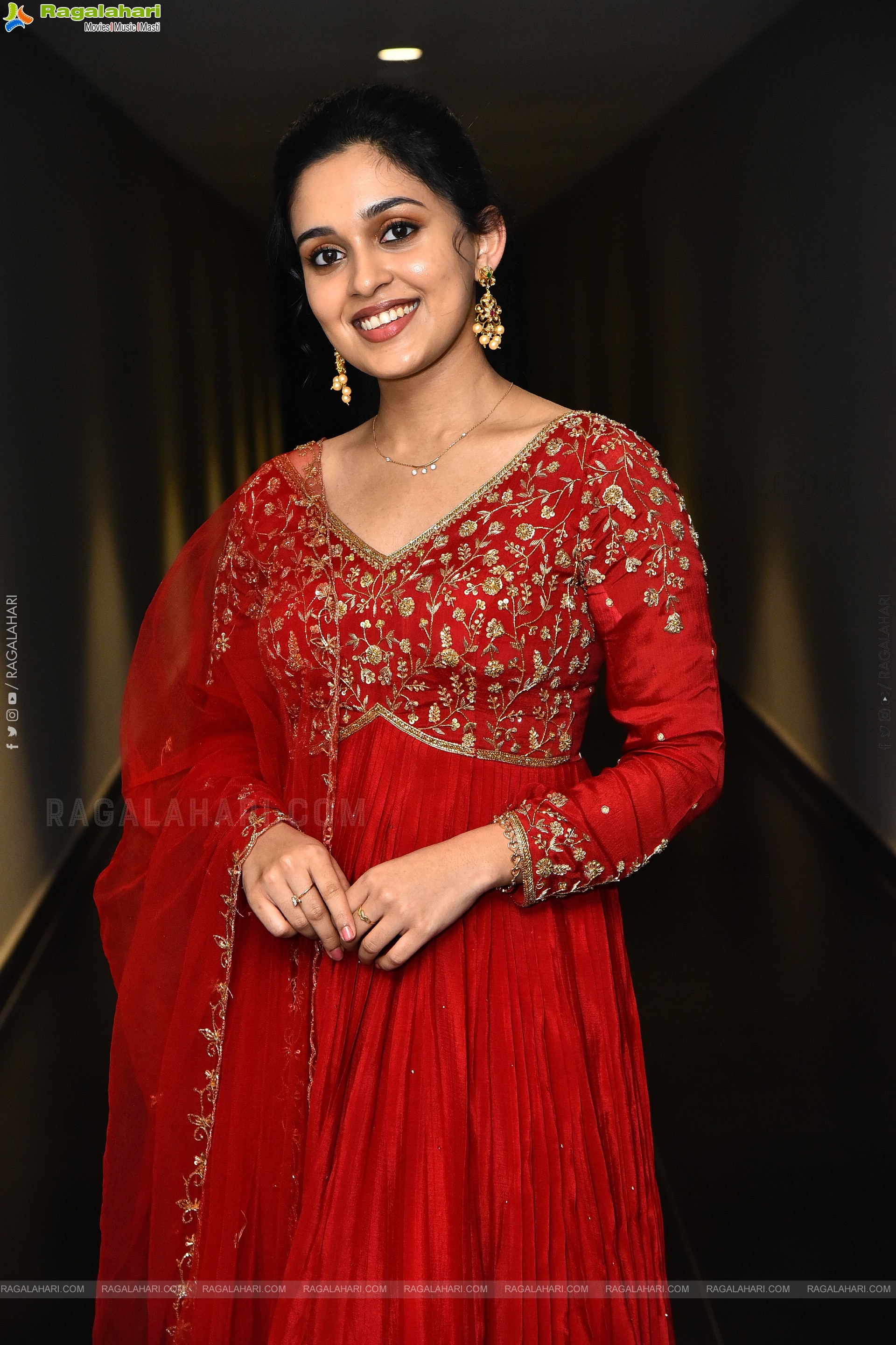 Nidhi Pradeep at Godari Gattupaina Movie Teaser Launch, HD Gallery