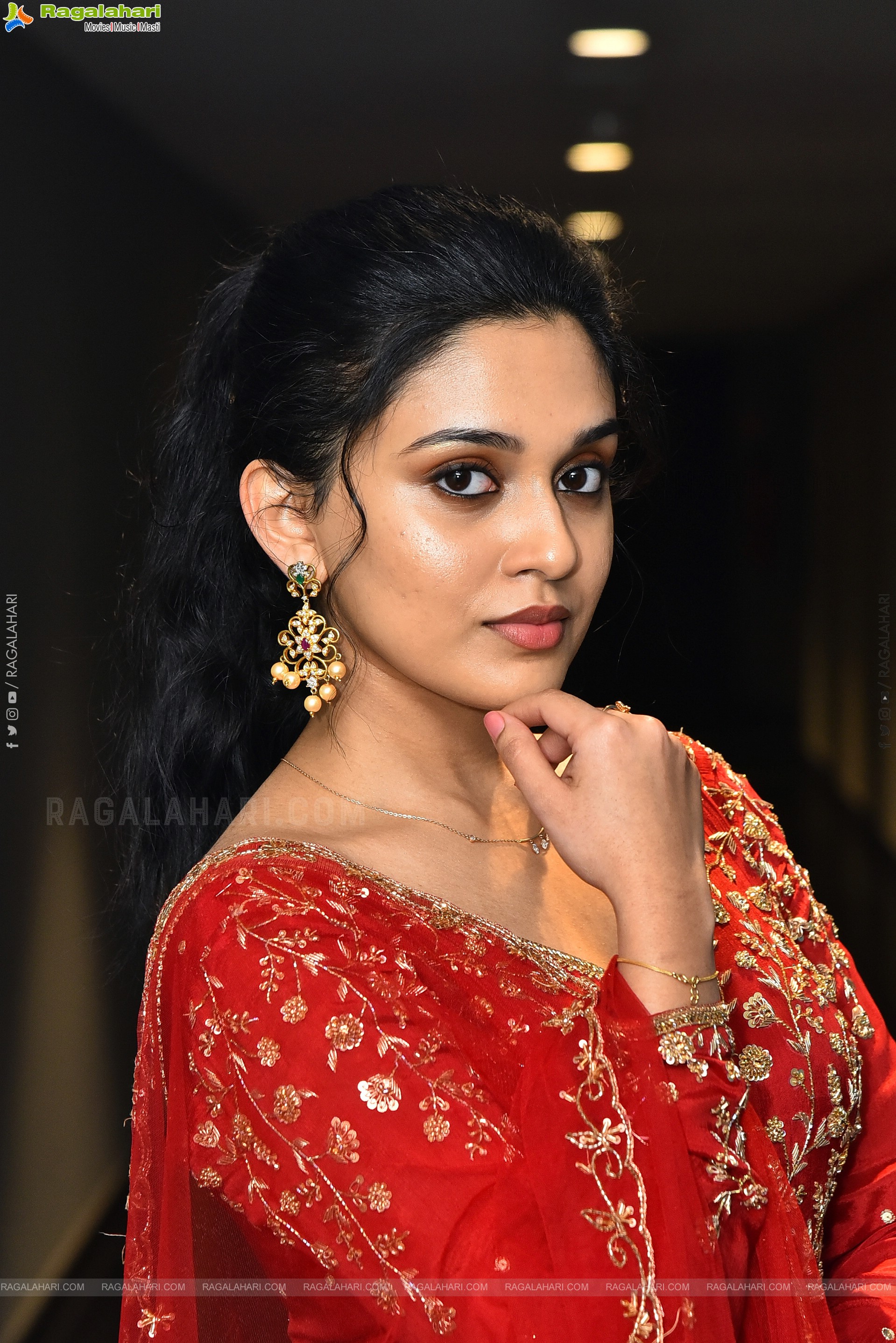 Nidhi Pradeep at Godari Gattupaina Movie Teaser Launch, HD Gallery