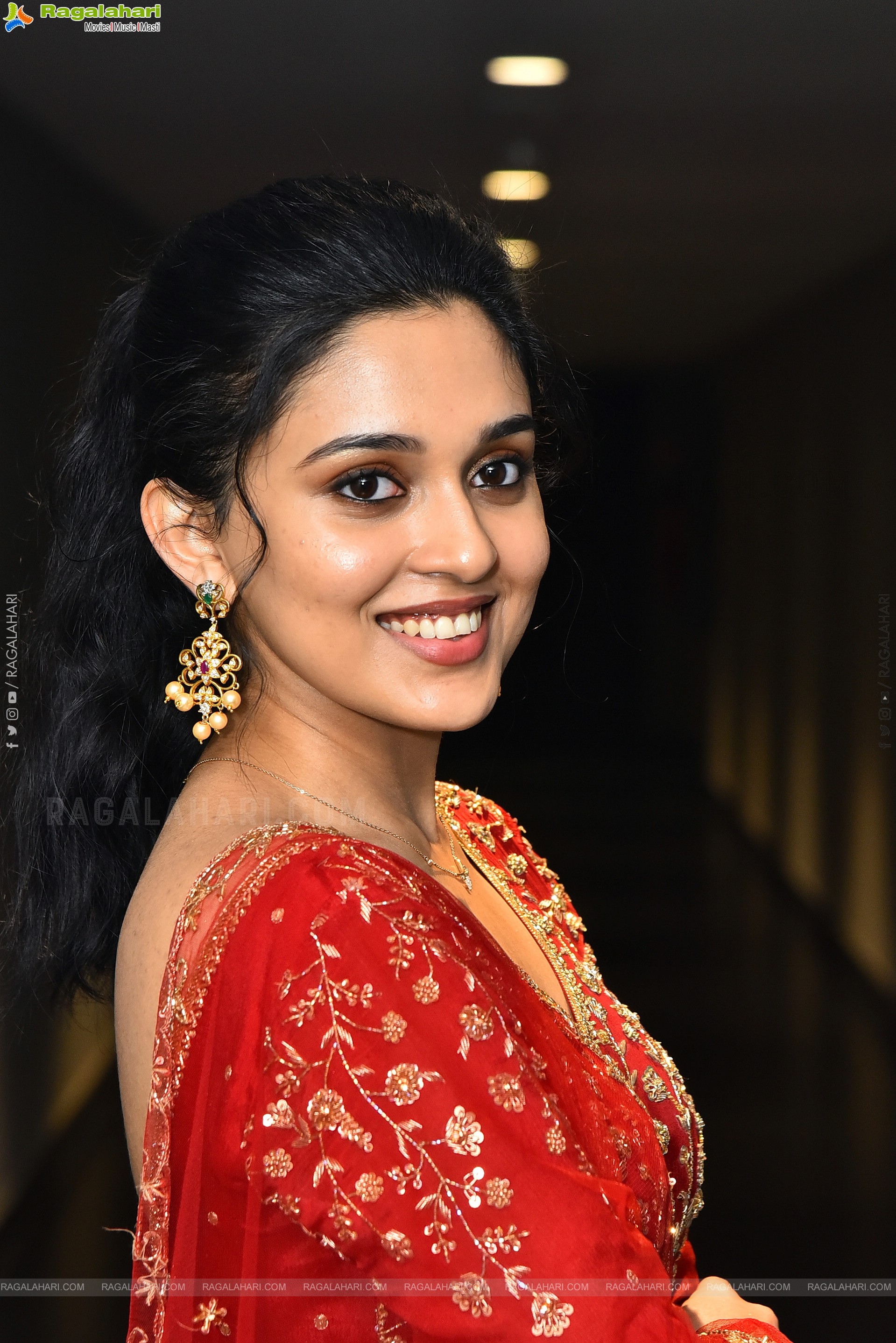 Nidhi Pradeep at Godari Gattupaina Movie Teaser Launch, HD Gallery