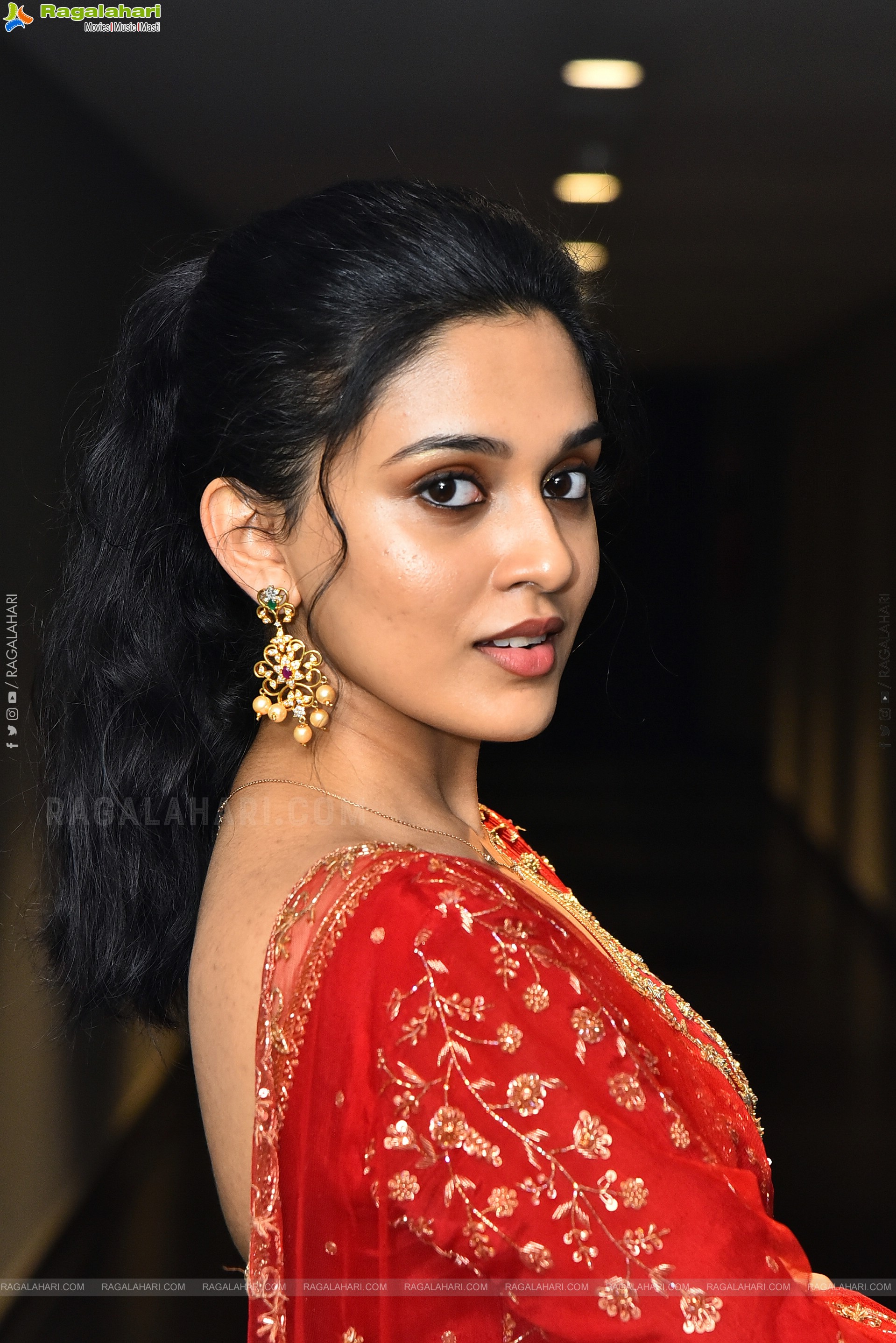 Nidhi Pradeep at Godari Gattupaina Movie Teaser Launch, HD Gallery